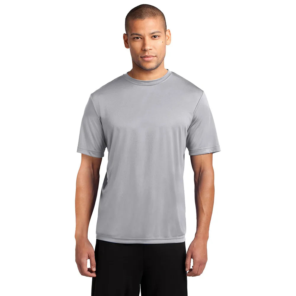 Port & Company Performance Tee Decorated - Silver Grey
