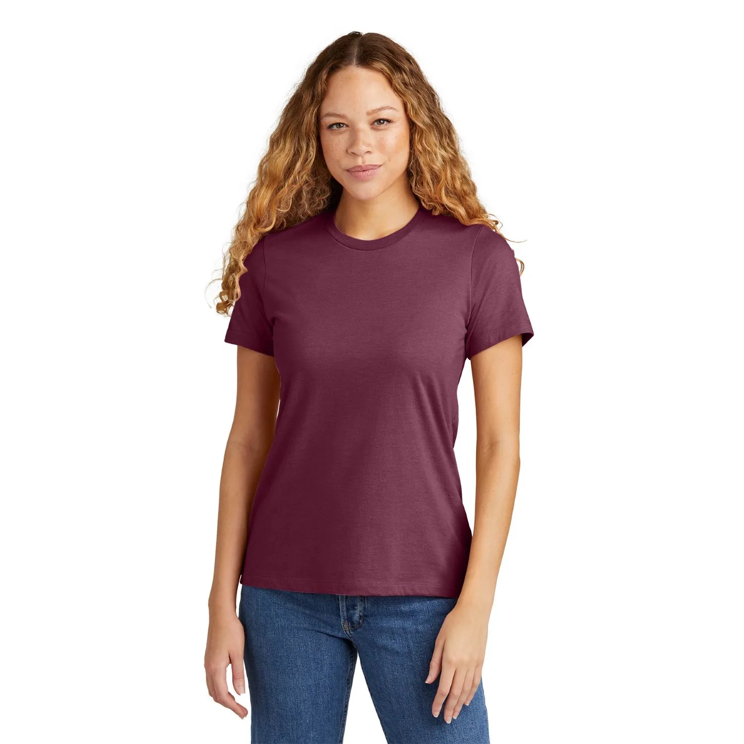 Gildan Softstyle Women’s CVC T-Shirt Decorated - Maroon Mist Red