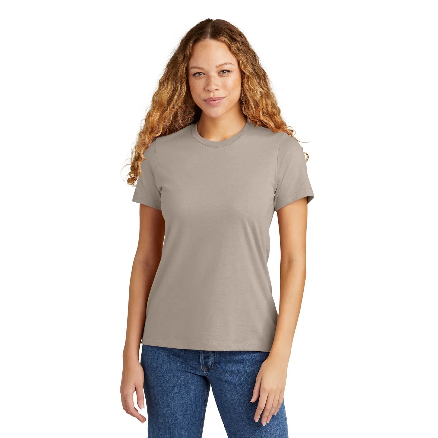 Gildan Softstyle Women’s CVC T-Shirt Decorated - Slate Beige