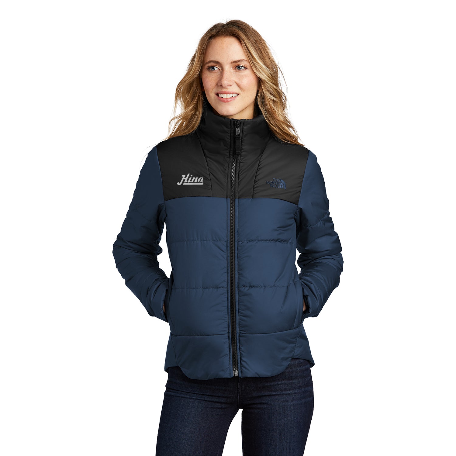 The North Face Women's Chest Logo Everyday Insulated Embroidered Jacket - Shady Blue