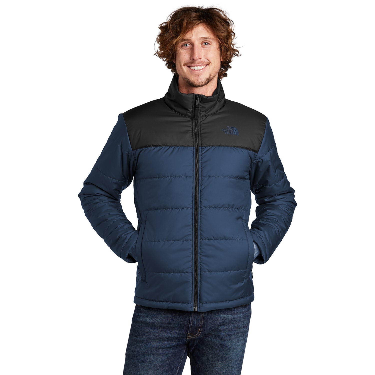 The North Face Chest Logo Everyday Insulated Embroidered Jacket - Shady Blue