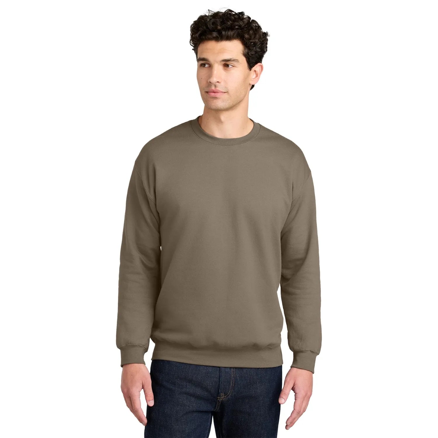 Gildan Softstyle Crewneck Sweatshirt Decorated - Brown Savana