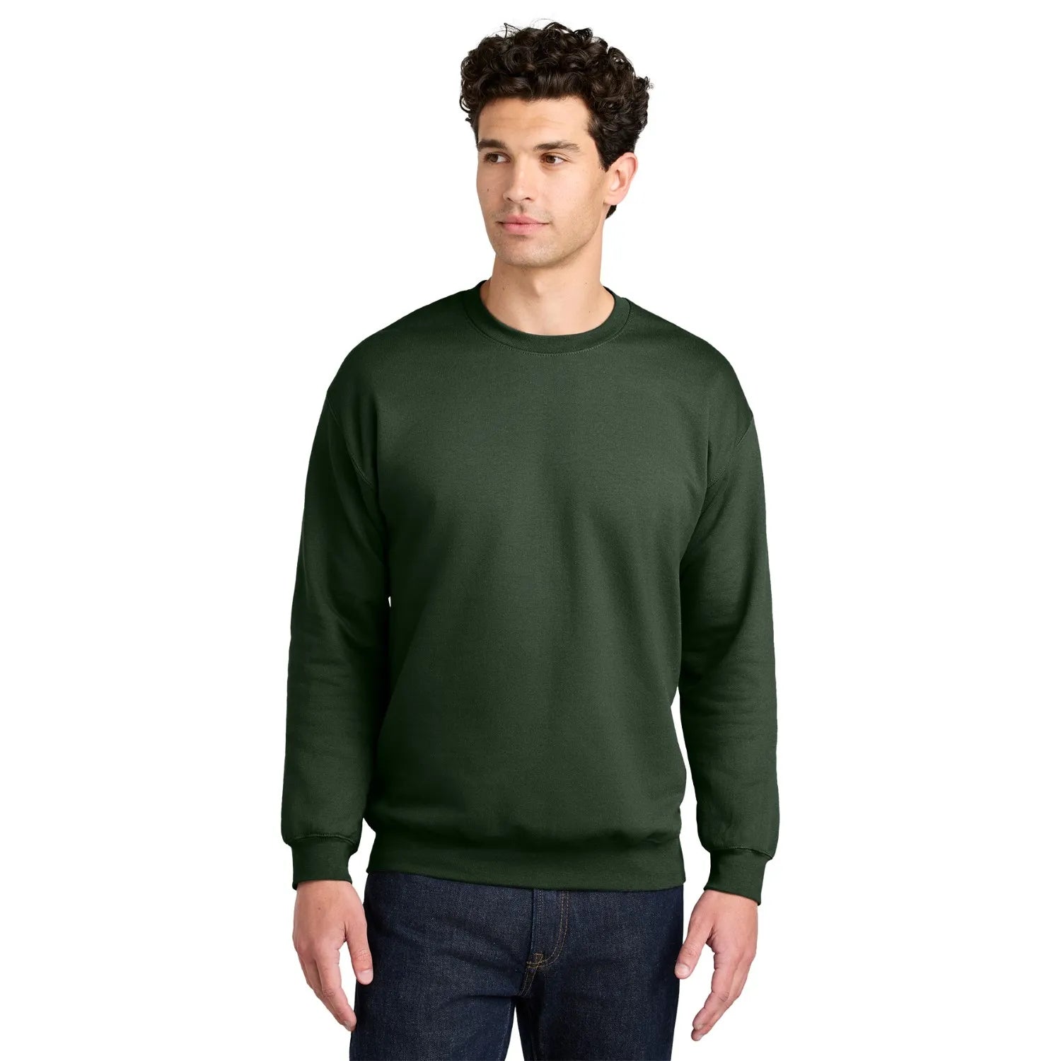 Gildan Softstyle Crewneck Sweatshirt Decorated - Forest Green