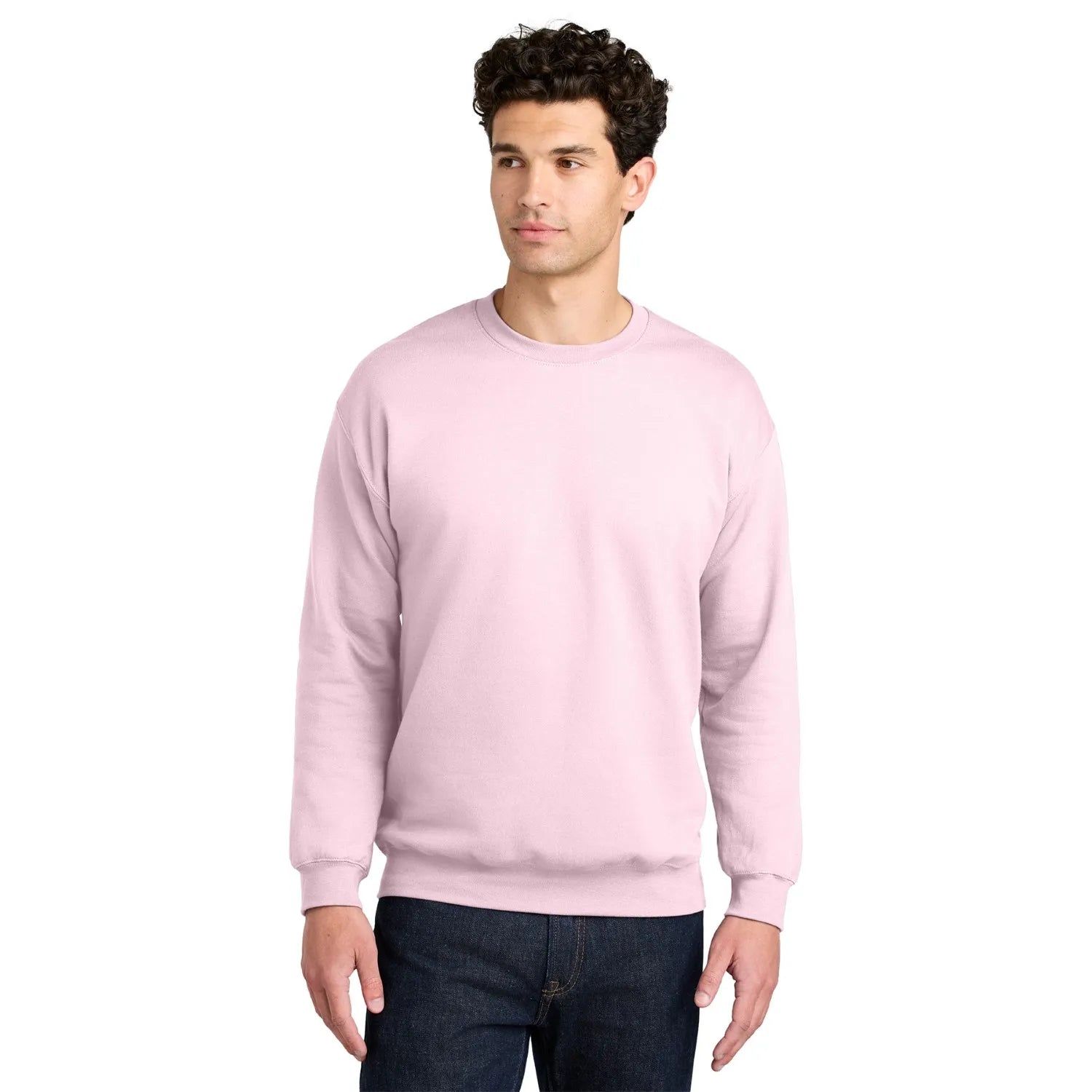 Gildan Softstyle Crewneck Sweatshirt Decorated - Light Pink