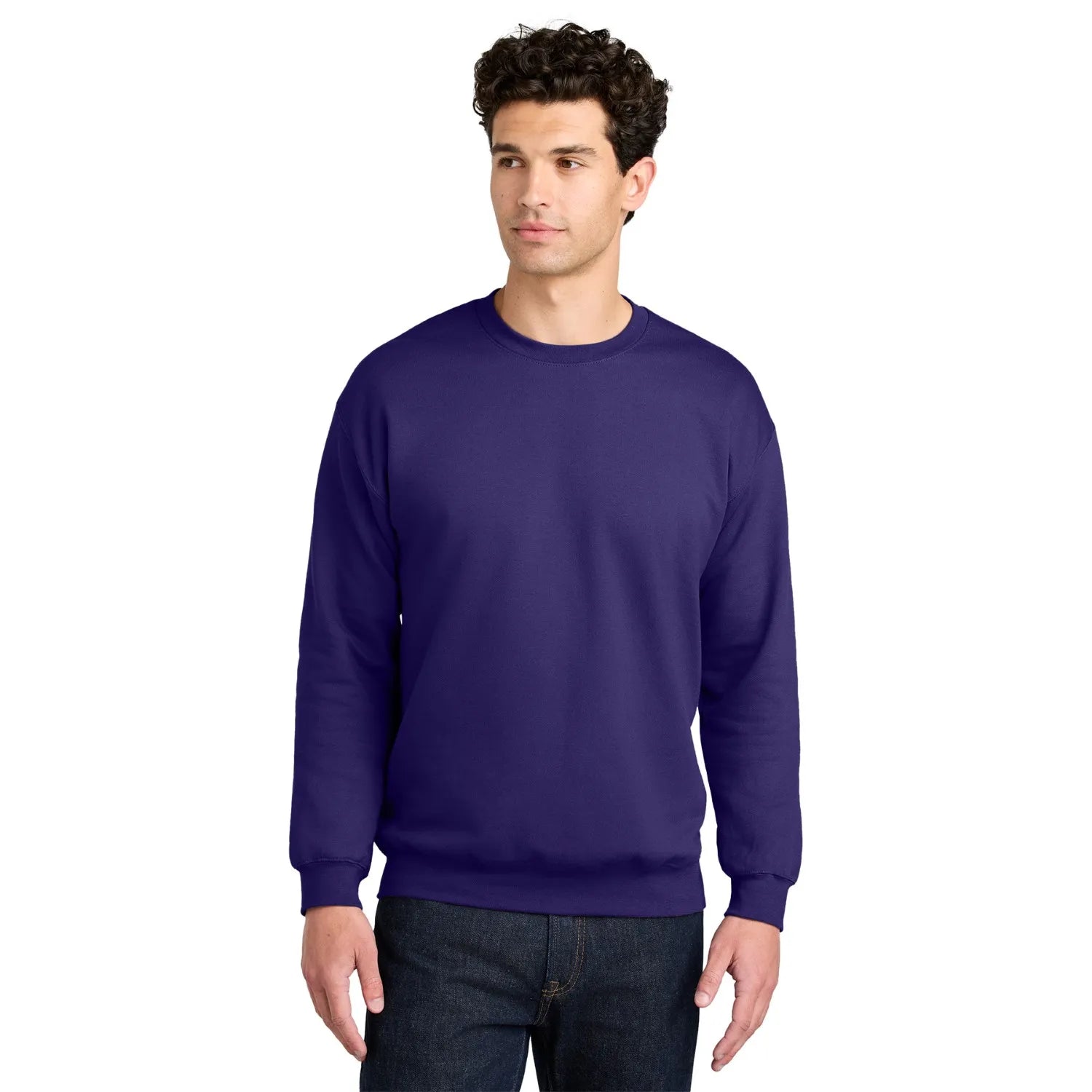 Gildan Softstyle Crewneck Sweatshirt Decorated - Purple