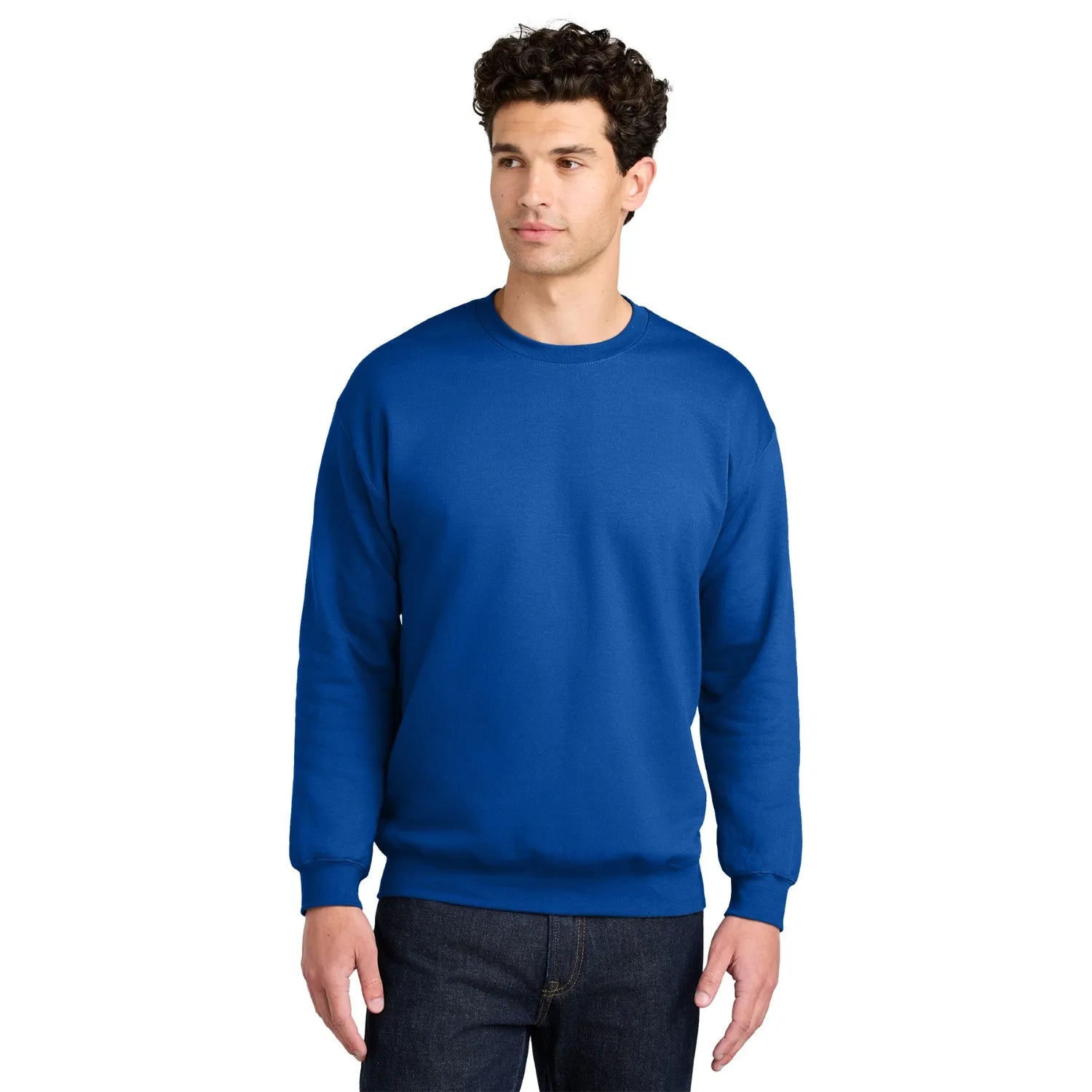 Gildan Softstyle Crewneck Sweatshirt Decorated - Royal Blue