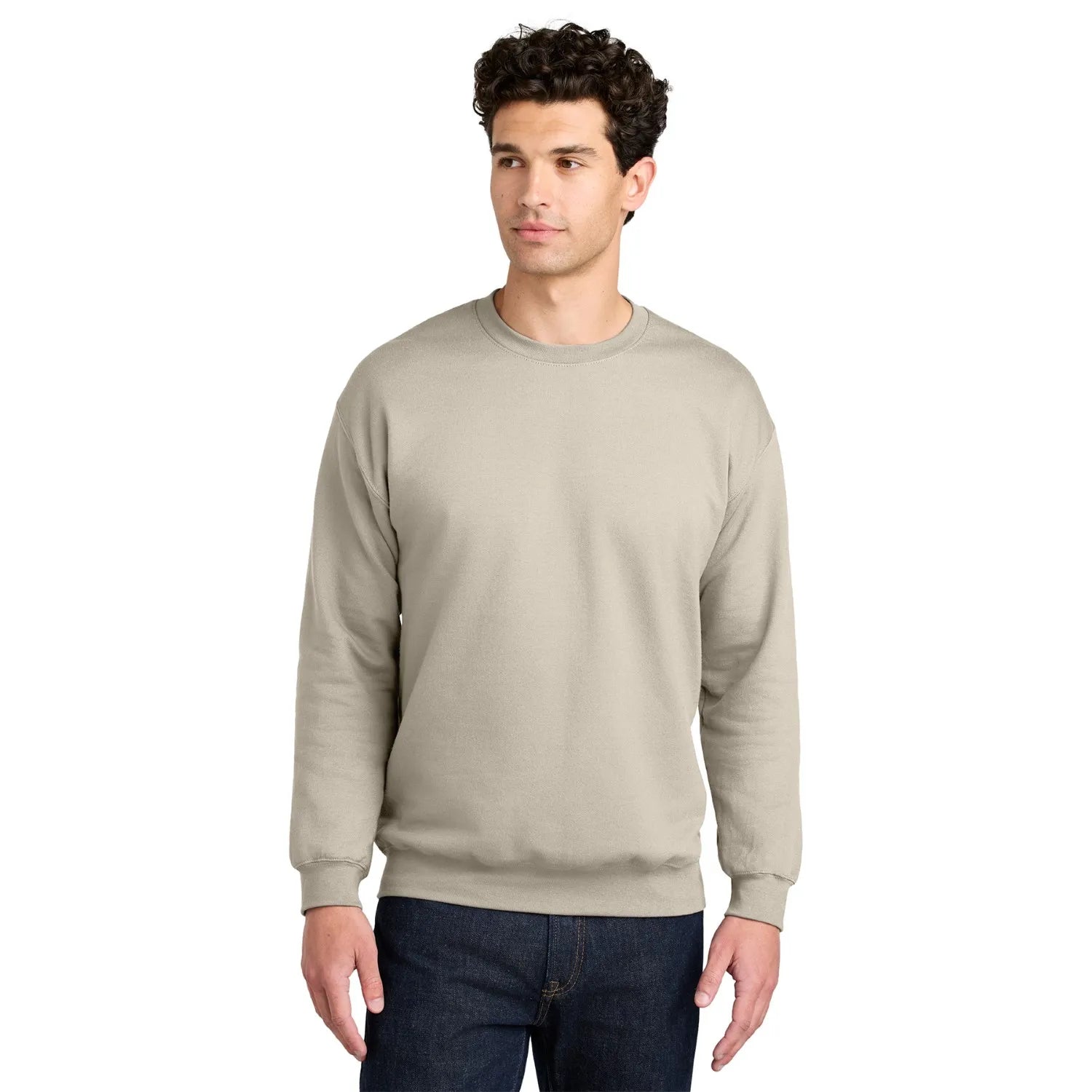 Gildan Softstyle Crewneck Sweatshirt Decorated - Sand Beige