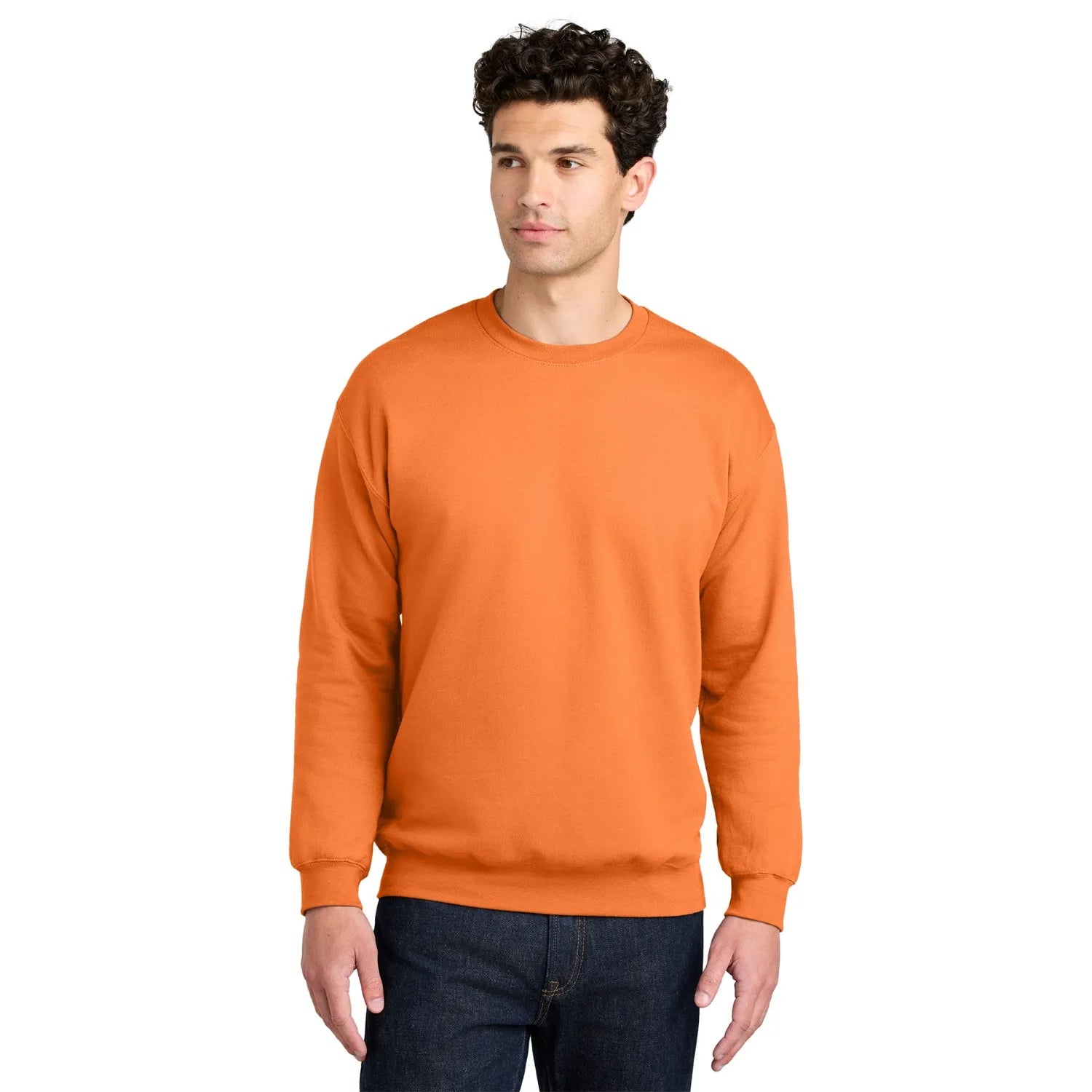 Gildan Softstyle Crewneck Sweatshirt Decorated - Tangerine Orange