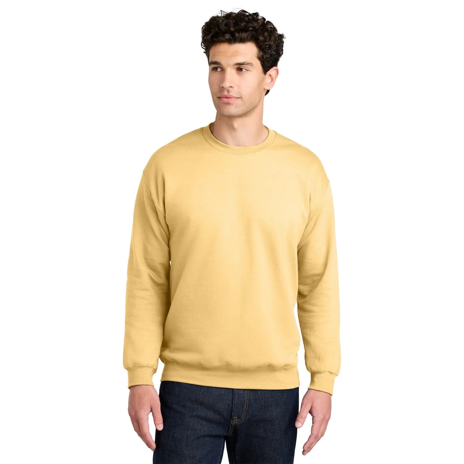 Gildan Softstyle Crewneck Sweatshirt Decorated - Yellow Haze