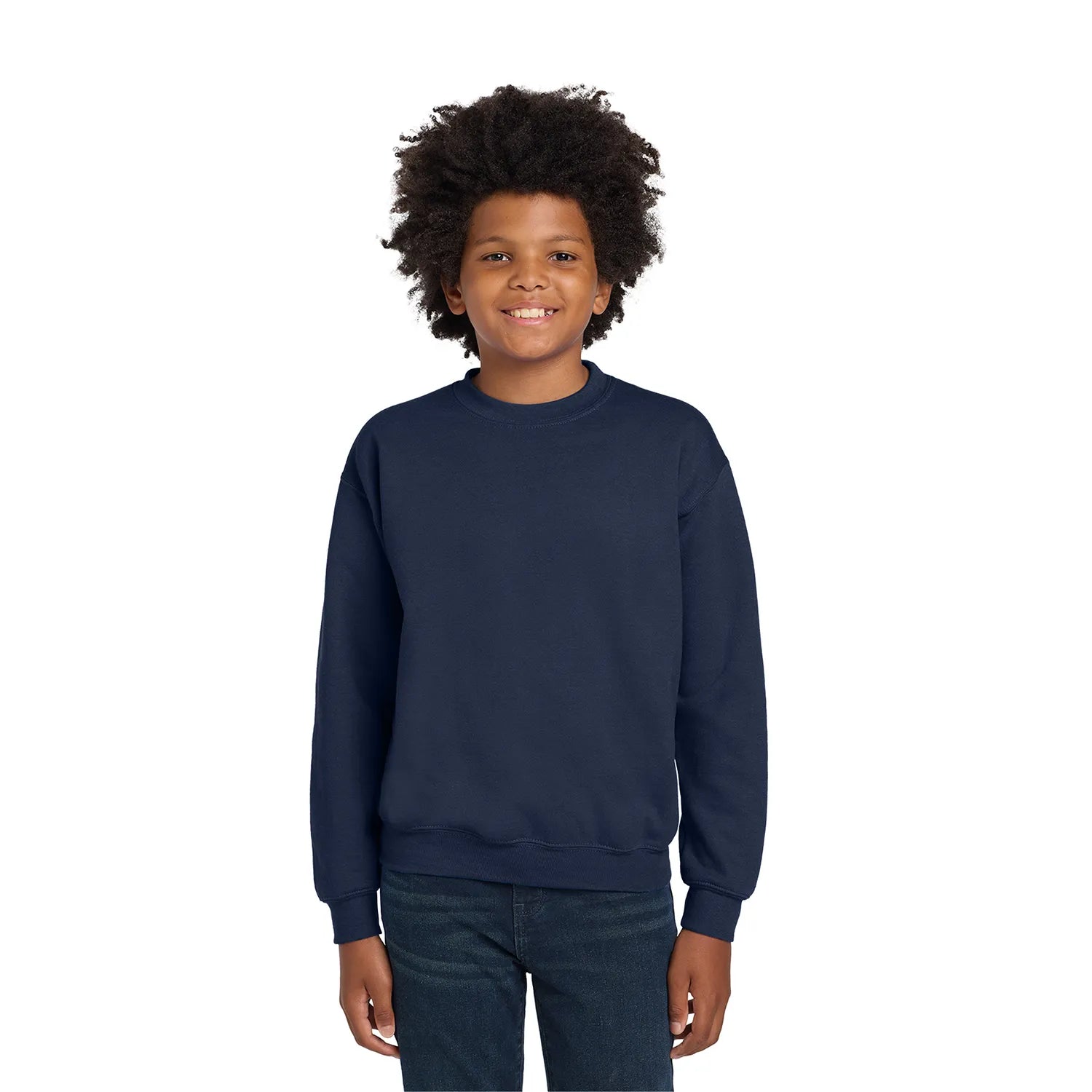 Gildan Gildan - Youth Heavy Blend Crewneck Sweatshirt - Navy Blue (PMS 533C)
