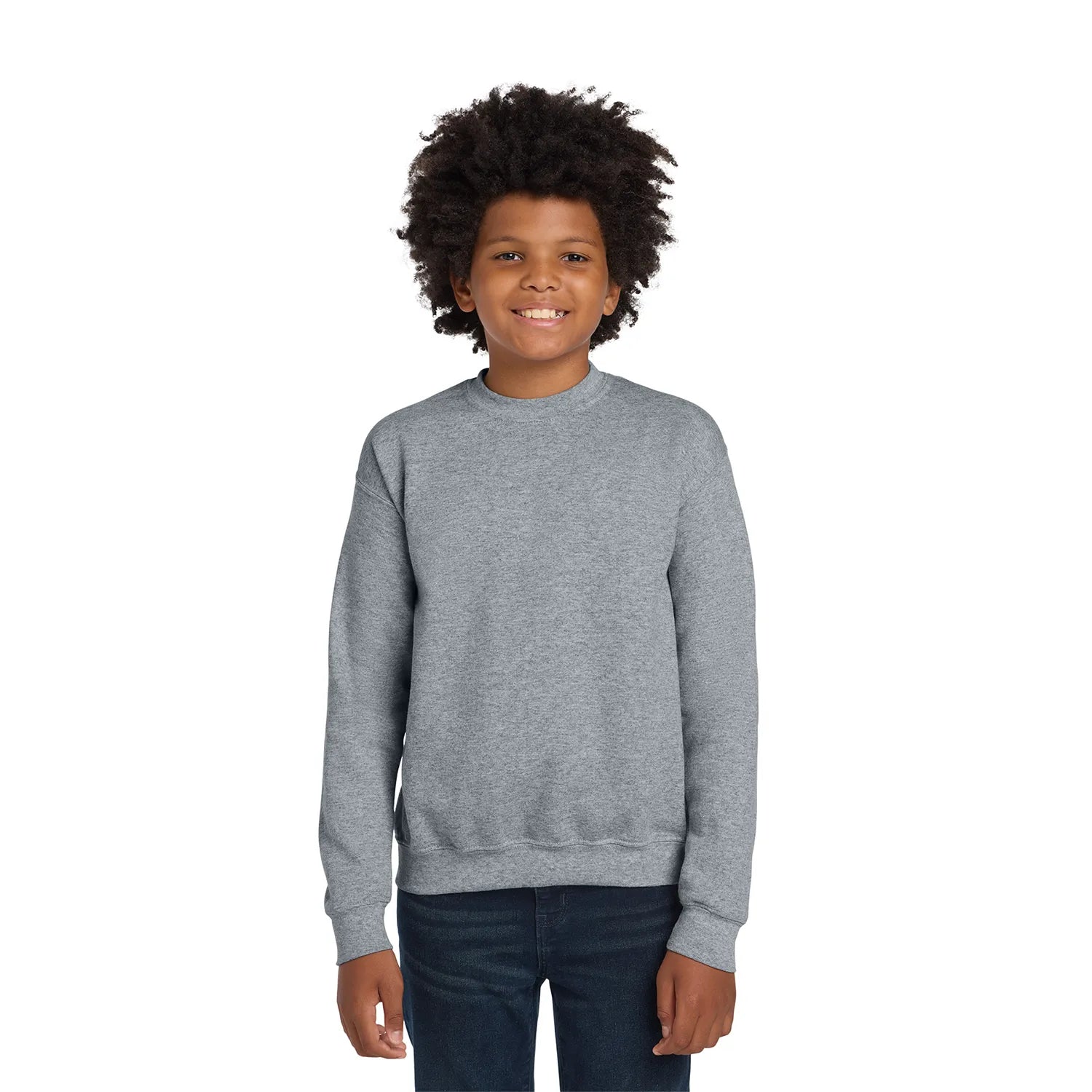 Gildan Gildan - Youth Heavy Blend Crewneck Sweatshirt - Sport Grey (PMS COOL GRAY 7C)
