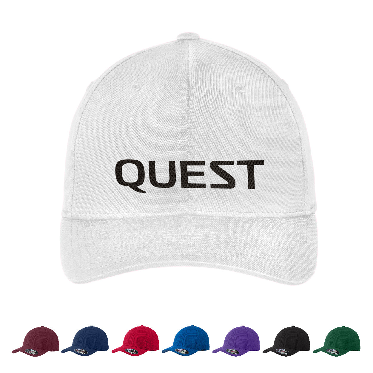 Sport-Tek Flexfit Performance Solid Embroidered Cap - White