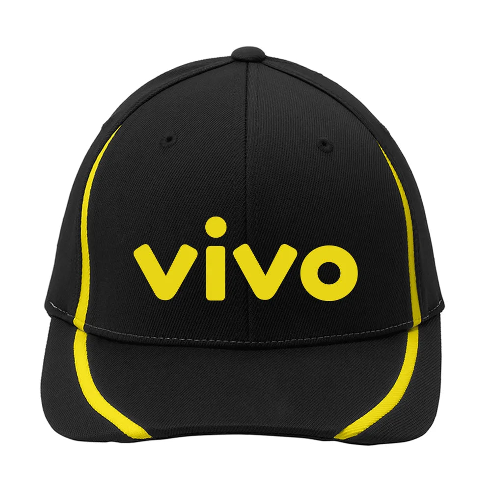 Sport-Tek Flexfit Performance Colorblock Embroidered Cap - Black/Gold