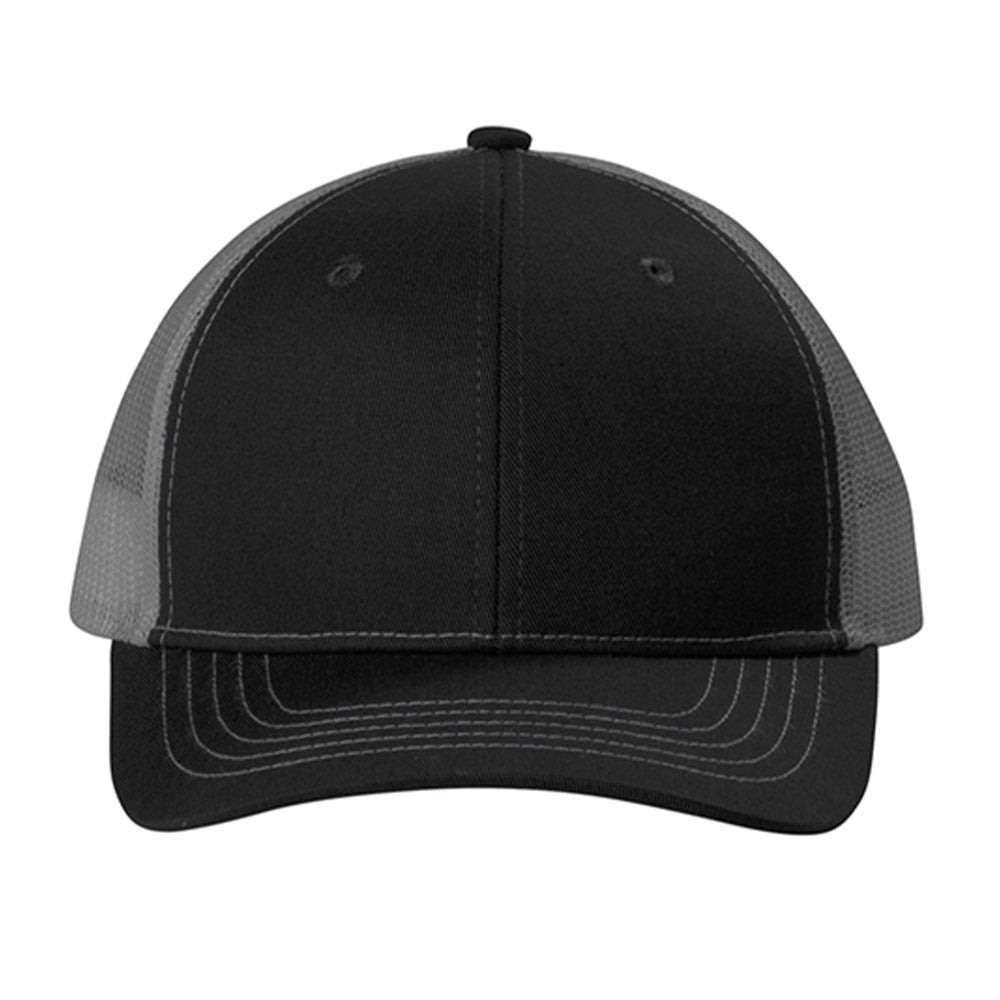 Port Authority Youth Snapback Trucker Embroidered Cap - Grey Steel