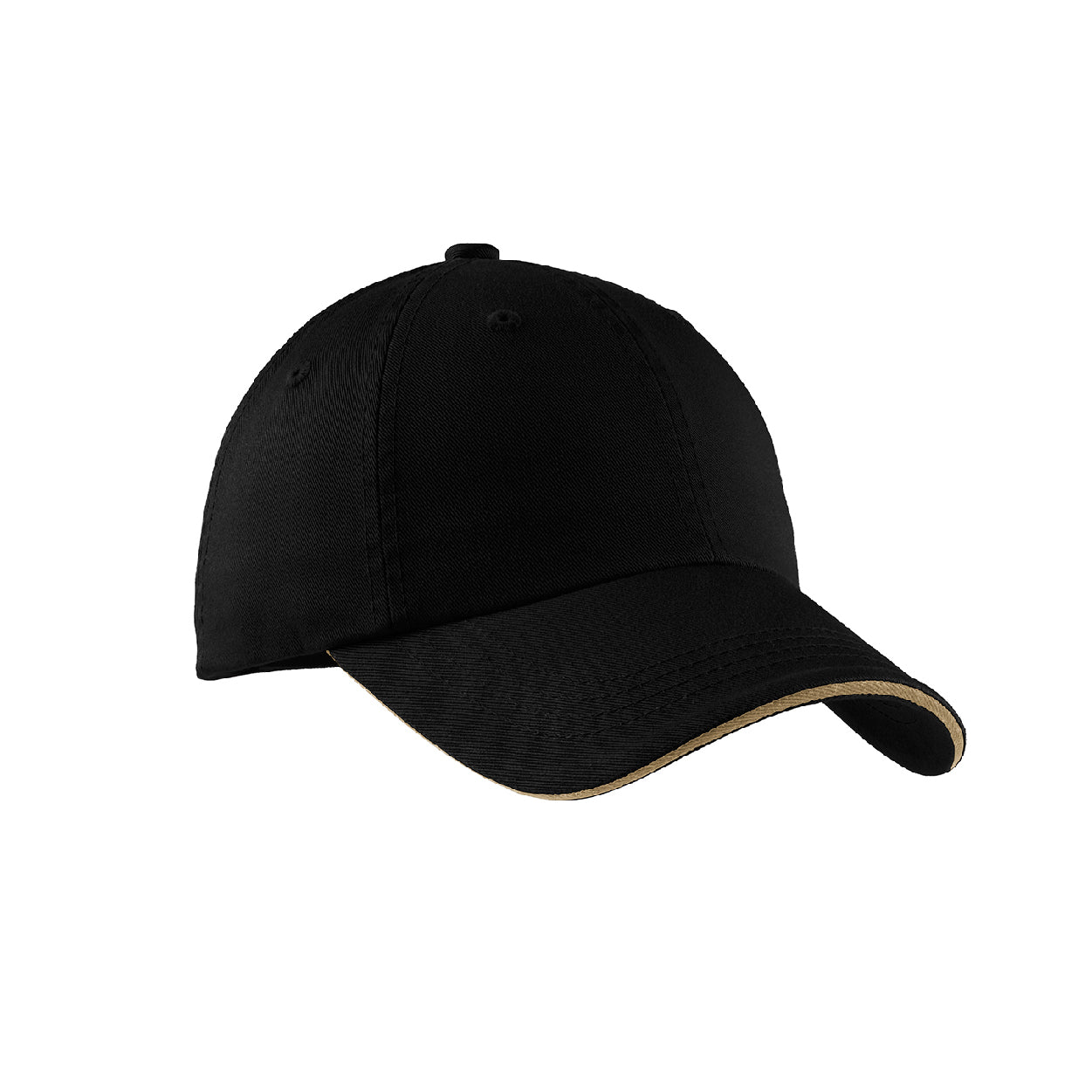 Port Authority Sandwich Bill Embroidered Cap with Striped Closure