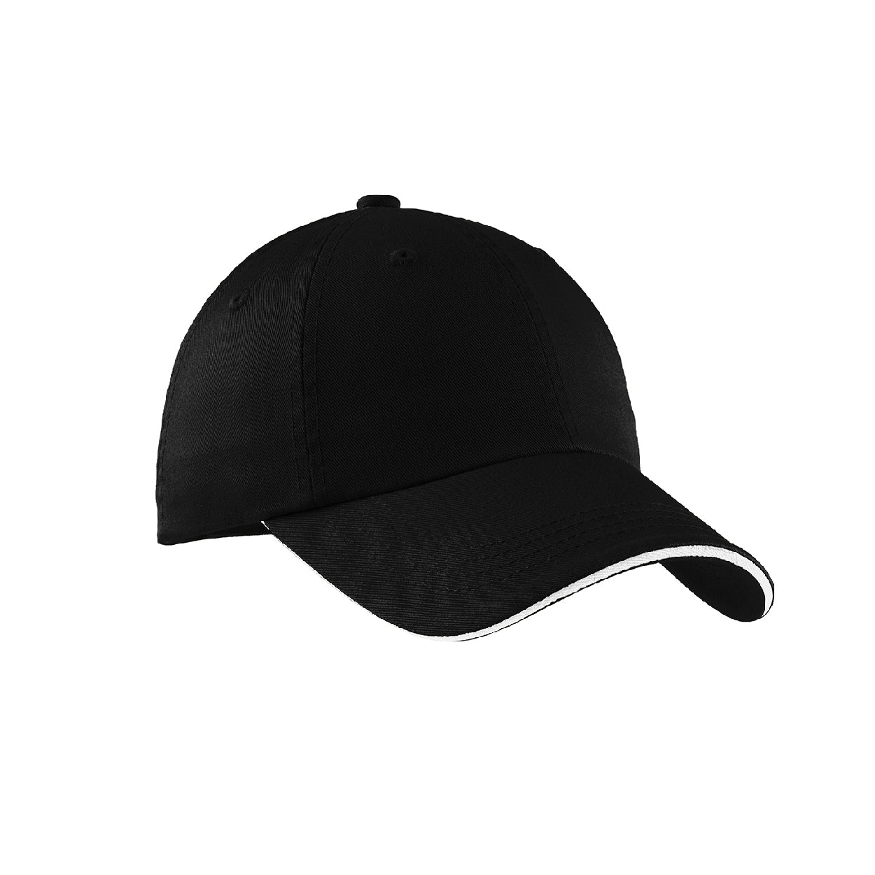 Port Authority Sandwich Bill Embroidered Cap with Striped Closure