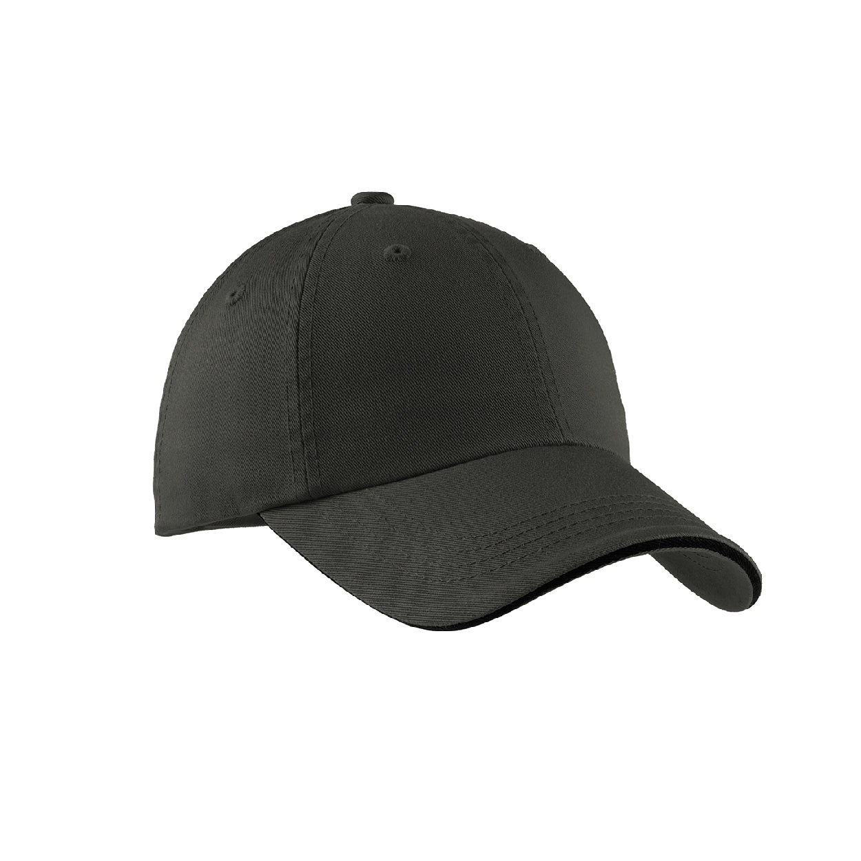 Port Authority Sandwich Bill Embroidered Cap with Striped Closure