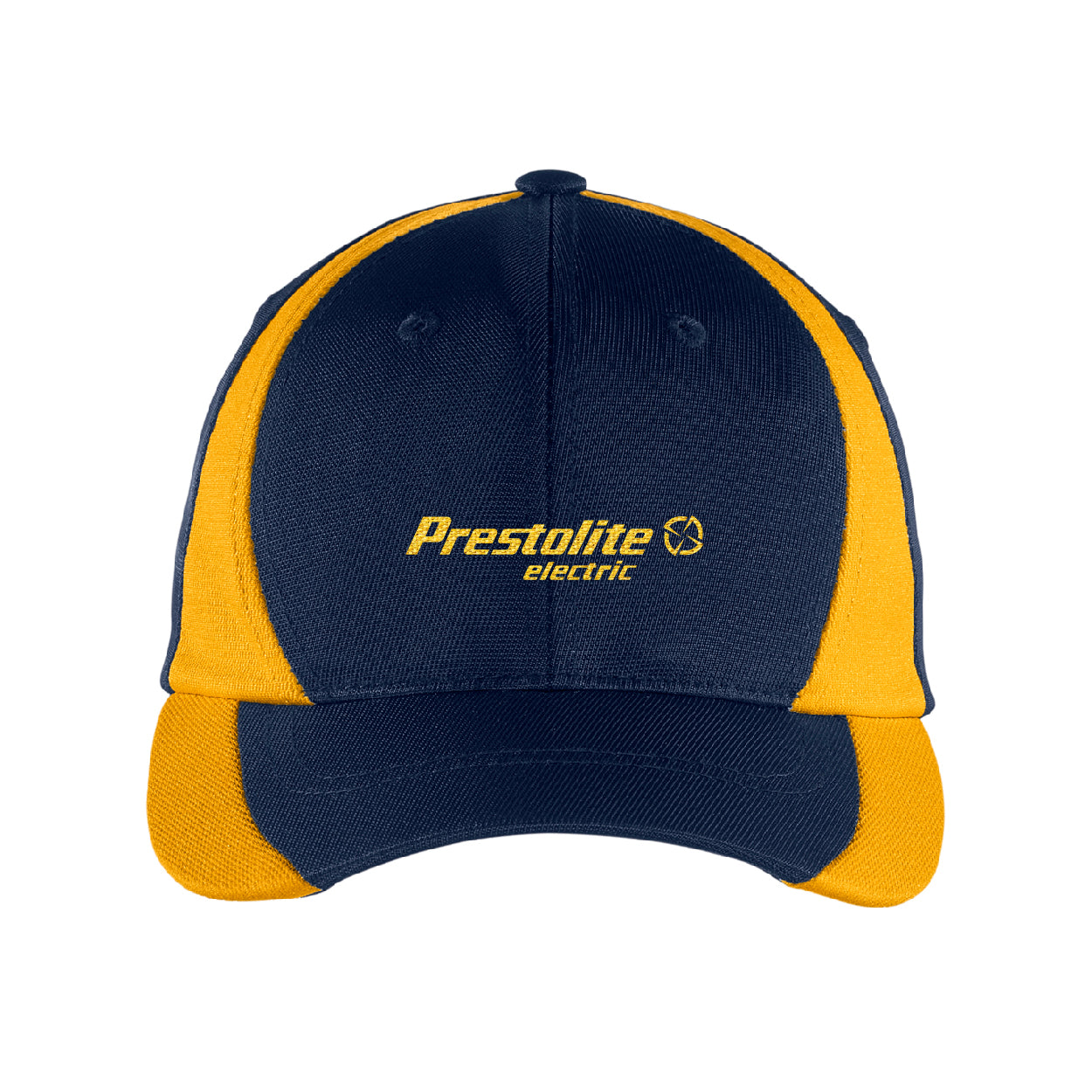 Sport-Tek Dry Zone Nylon Colorblock Embroidered Cap - True Royal Blue/White (PMS 7687C)