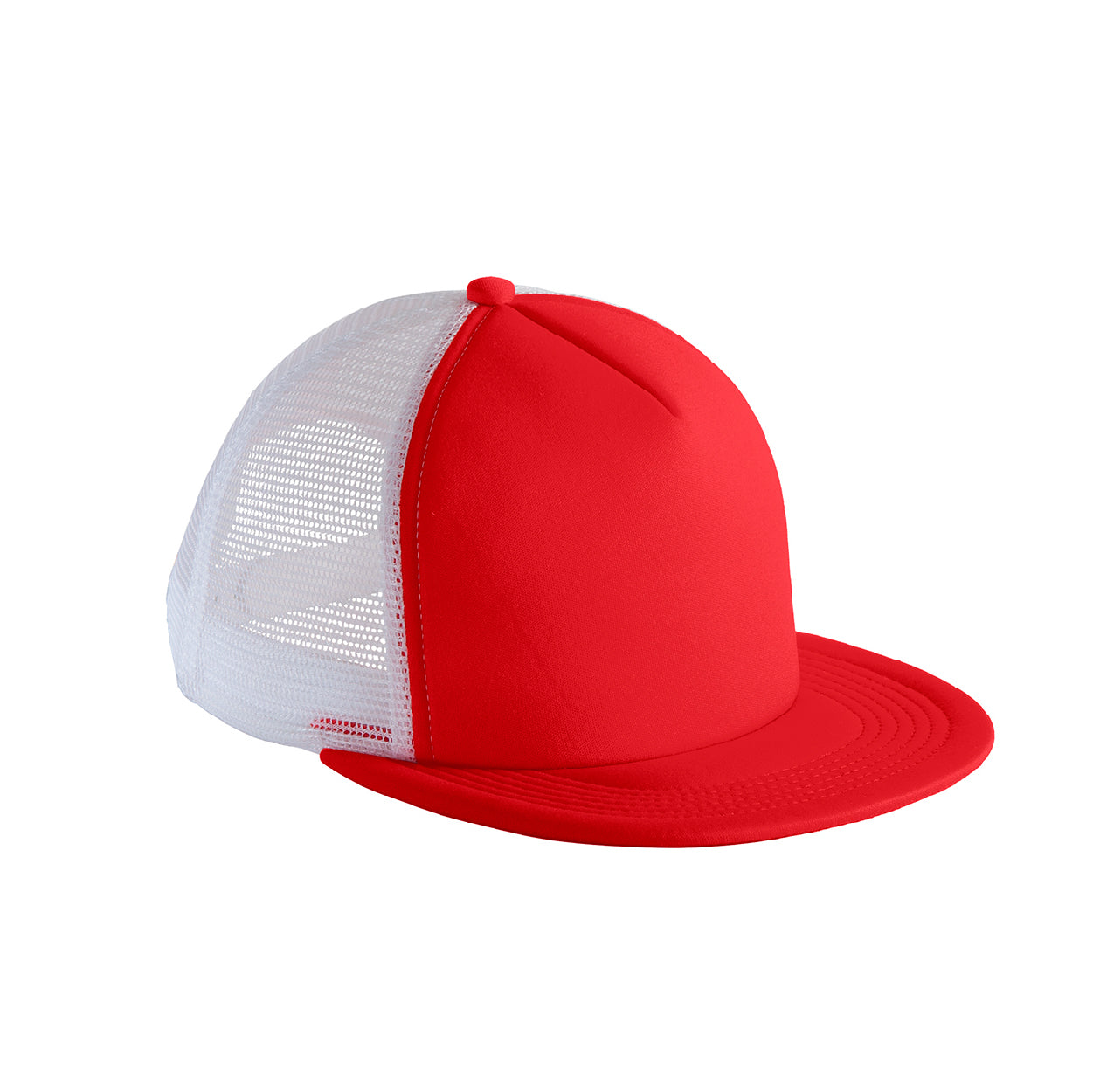 District Flat Bill Snapback Trucker Embroidered Cap