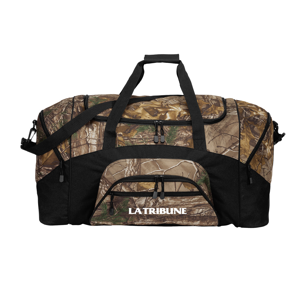 Port Authority Camouflage Colorblock Sport Embroidered Duffel - Realtree Xtra Brown/Black