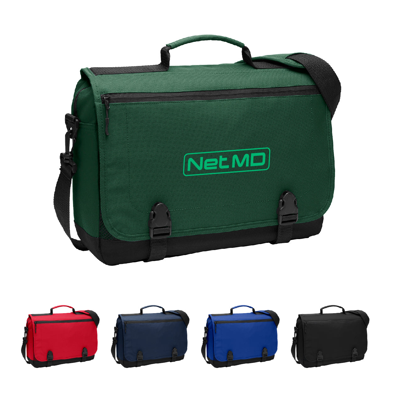 Port Authority Messenger Embroidered Briefcase - Twilight Blue