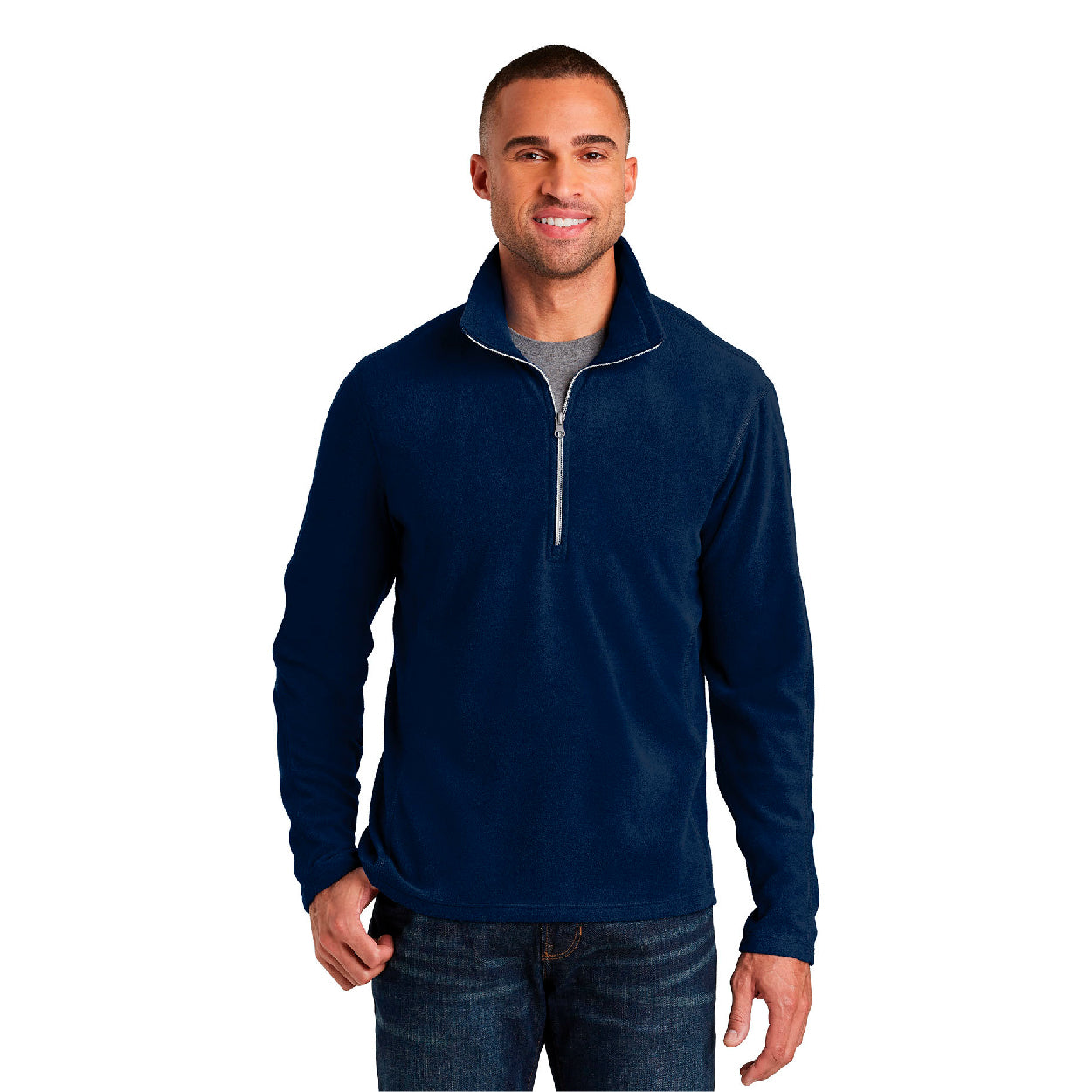 Port Authority Microfleece Embroidered 1/2-Zip Pullover