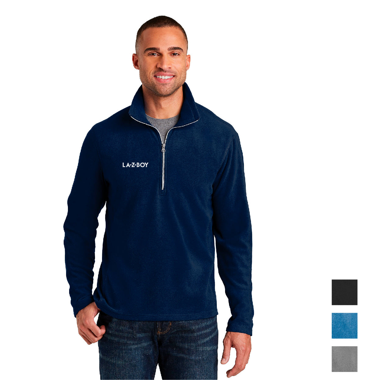 Port Authority Microfleece Embroidered 1/2-Zip Pullover