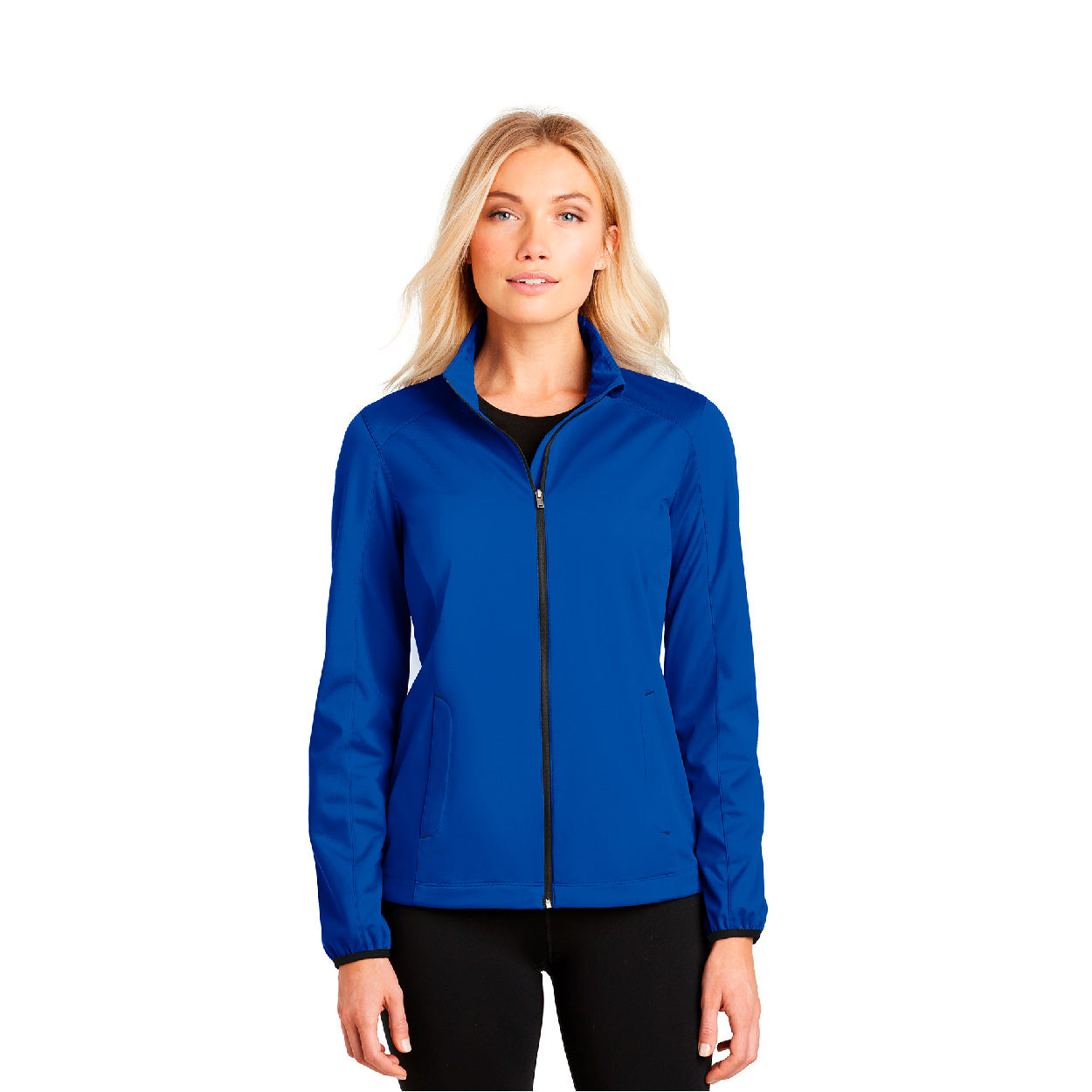 Port Authority Women's Active Soft Shell Embroidered Jacket - True Royal Blue (PMS 7687C)