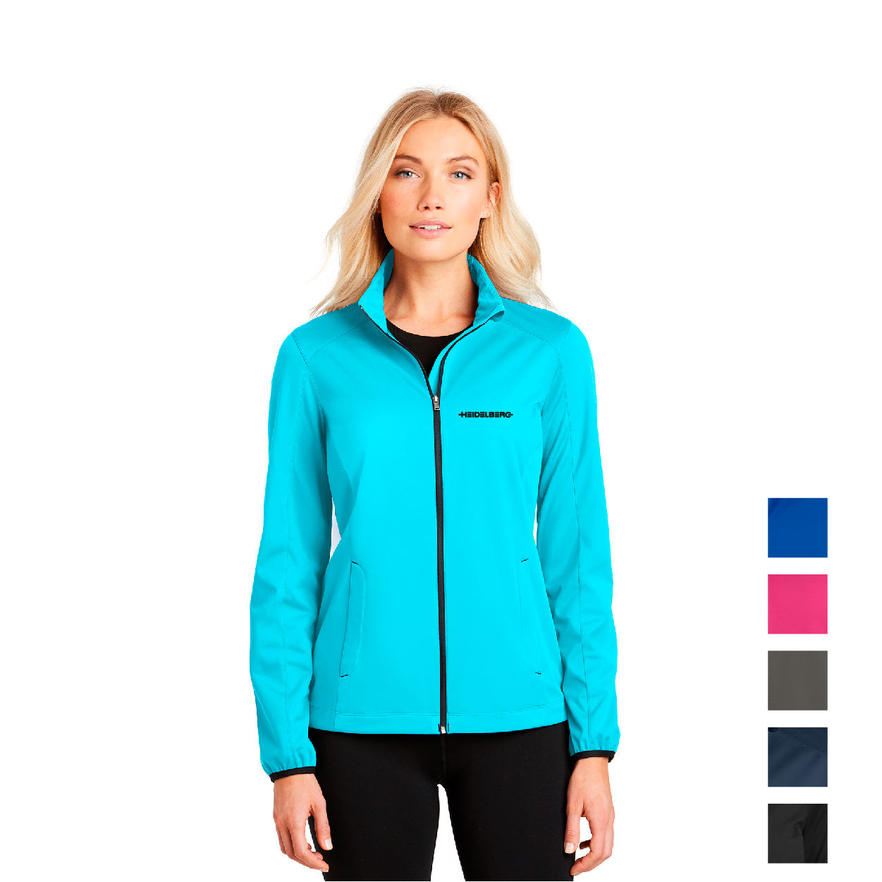 Port Authority Women's Active Soft Shell Embroidered Jacket - Deep Black (PMS BLACK C)