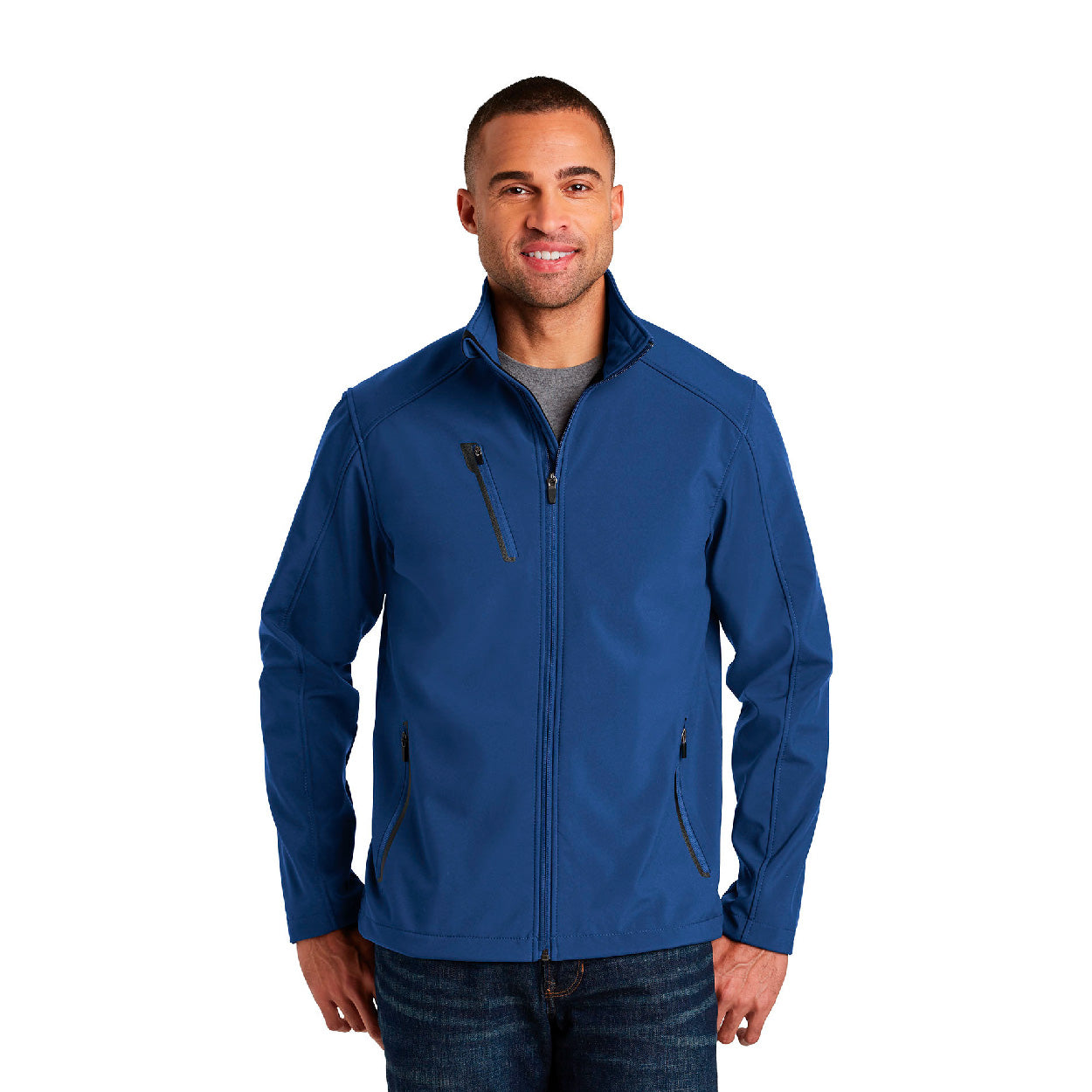 Port Authority Welded Soft Shell Embroidered Jacket - Estate Blue (PMS 2767C)