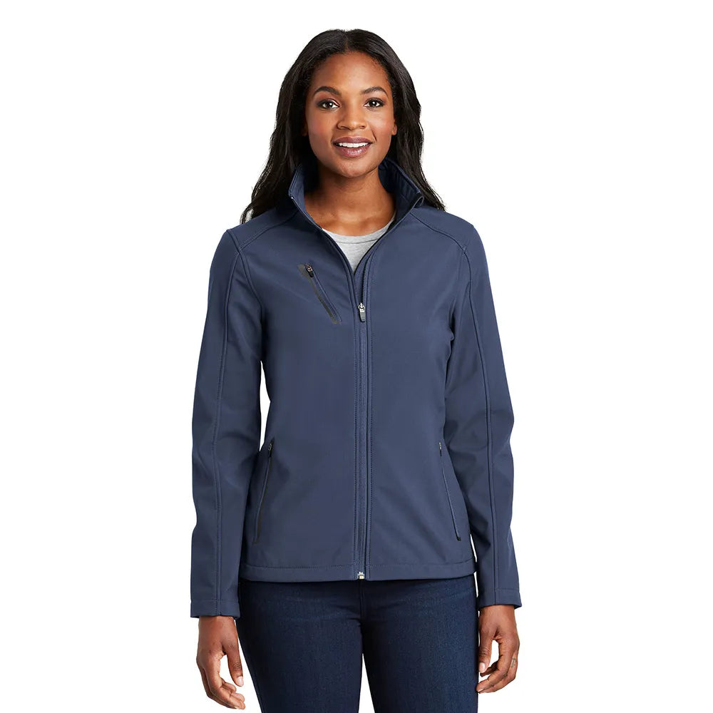 Port Authority Women's Welded Soft Shell Embroidered Jacket - Dress Blue Navy (PMS 533C)