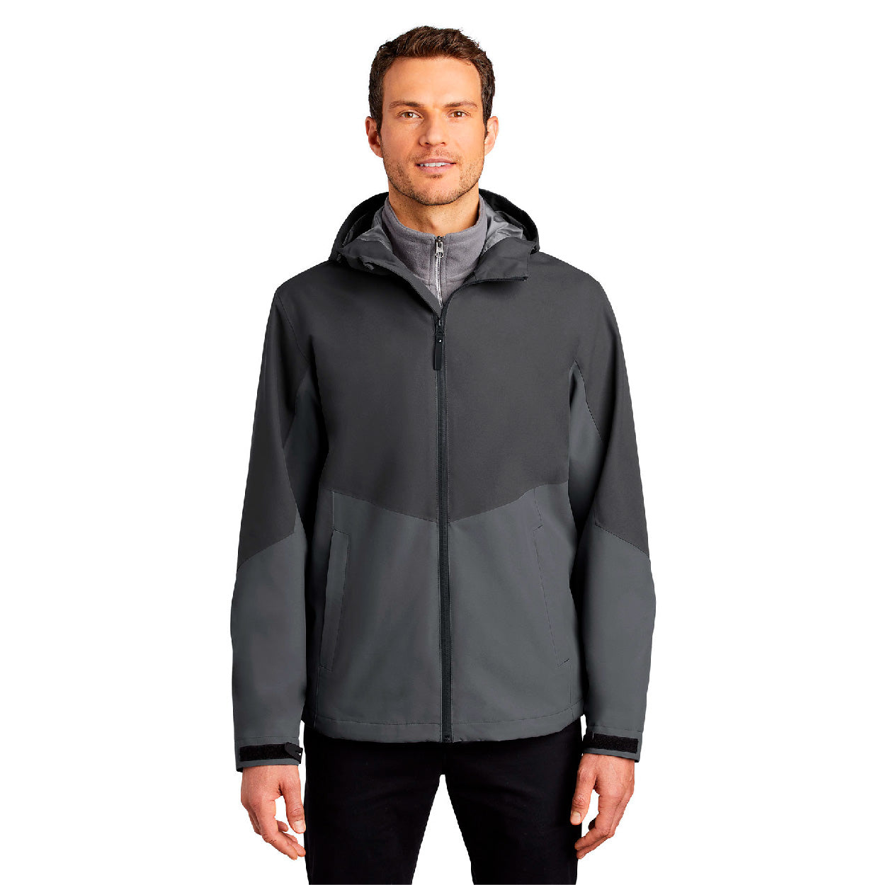 Port Authority Tech Rain Embroidered Jacket - Storm Grey/Shadow Grey (PMS COOL GREY 10 C)