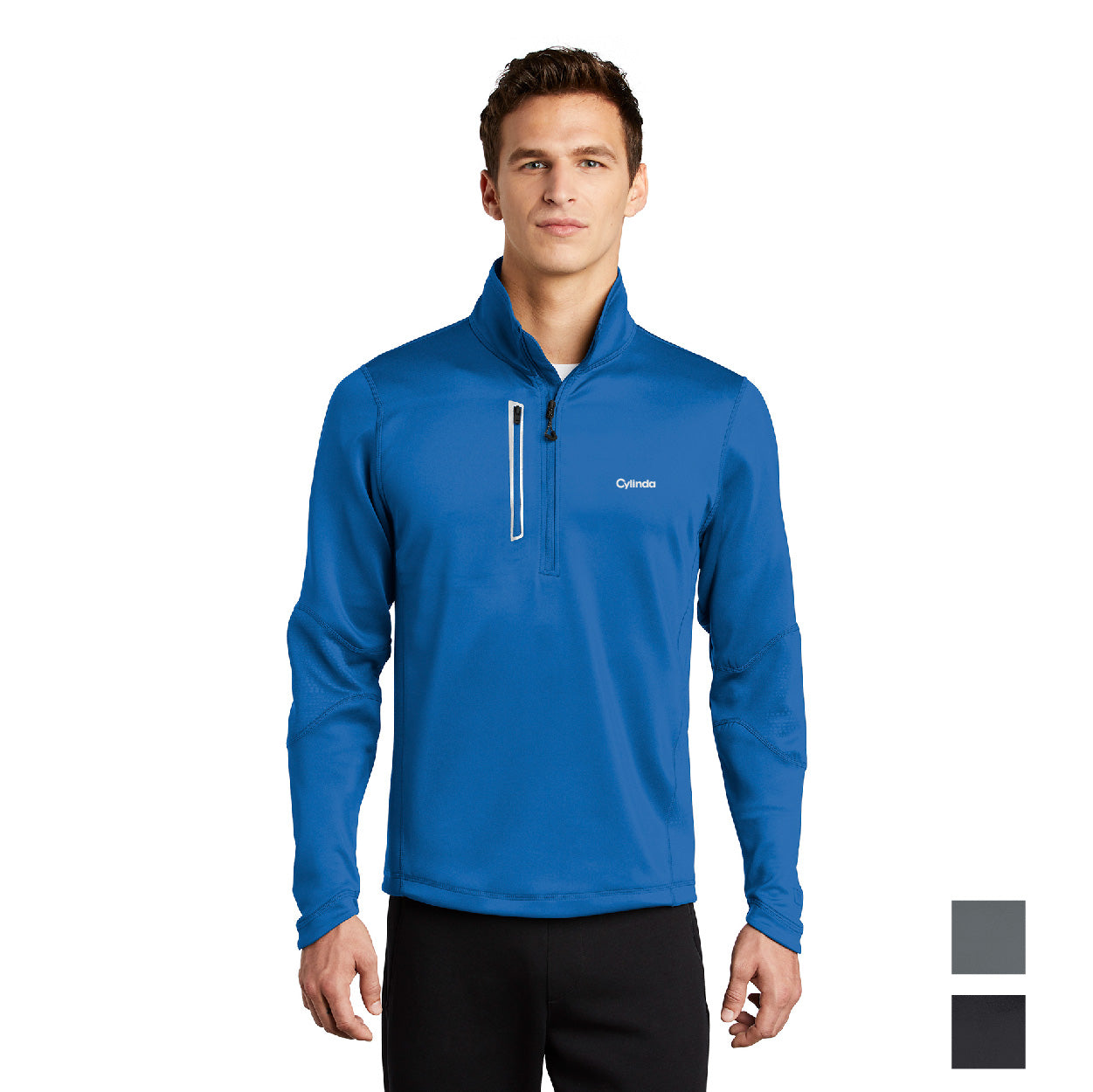 OGIO Fulcrum Embroidered 1/4-Zip - Blacktop (PMS BLACK C)