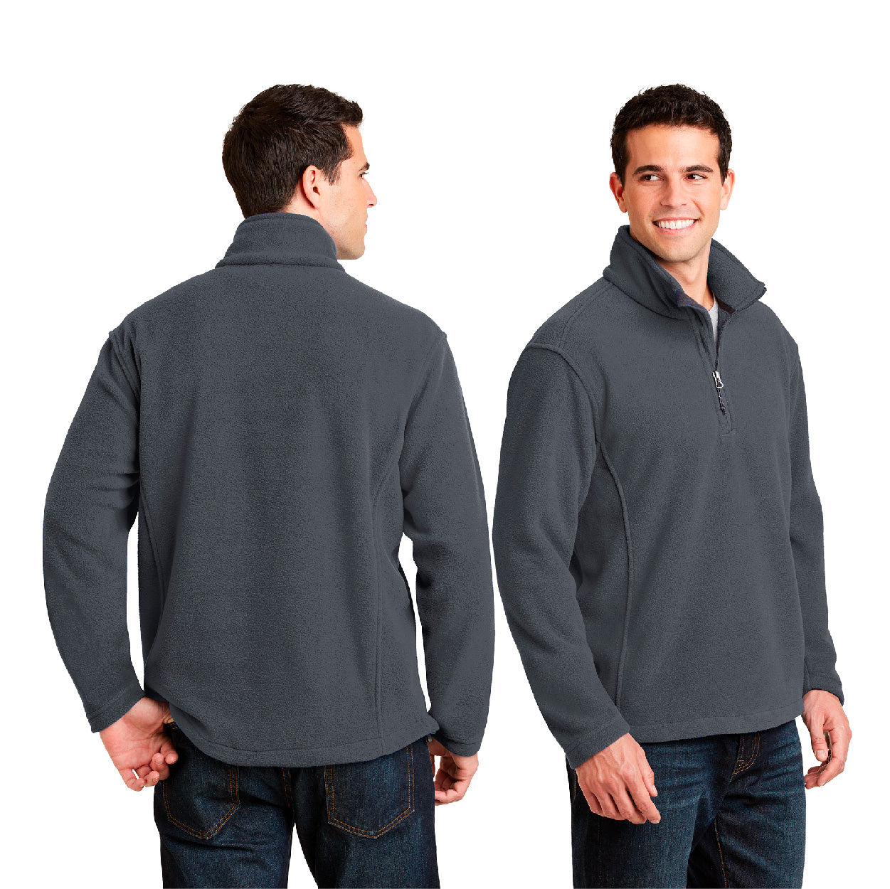 Port Authority Value Fleece Embroidered 1/4-Zip Pullover - Iron Grey (PMS 7540C)