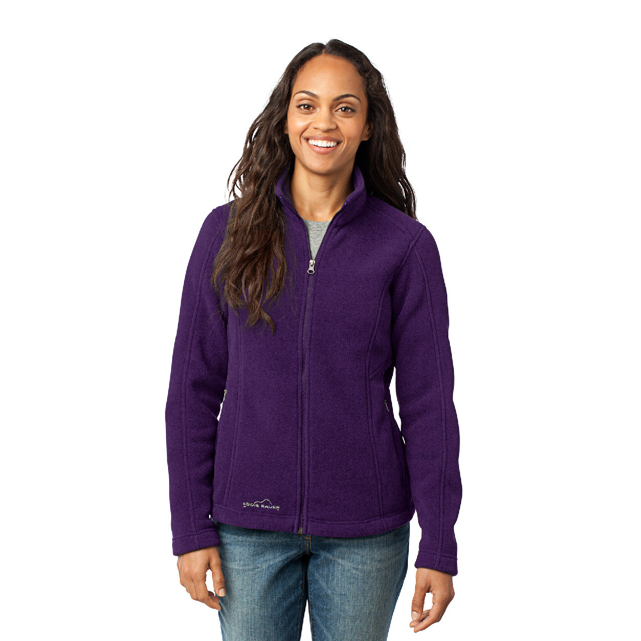 Eddie Bauer Women's Full-Zip Fleece Embroidered Jacket