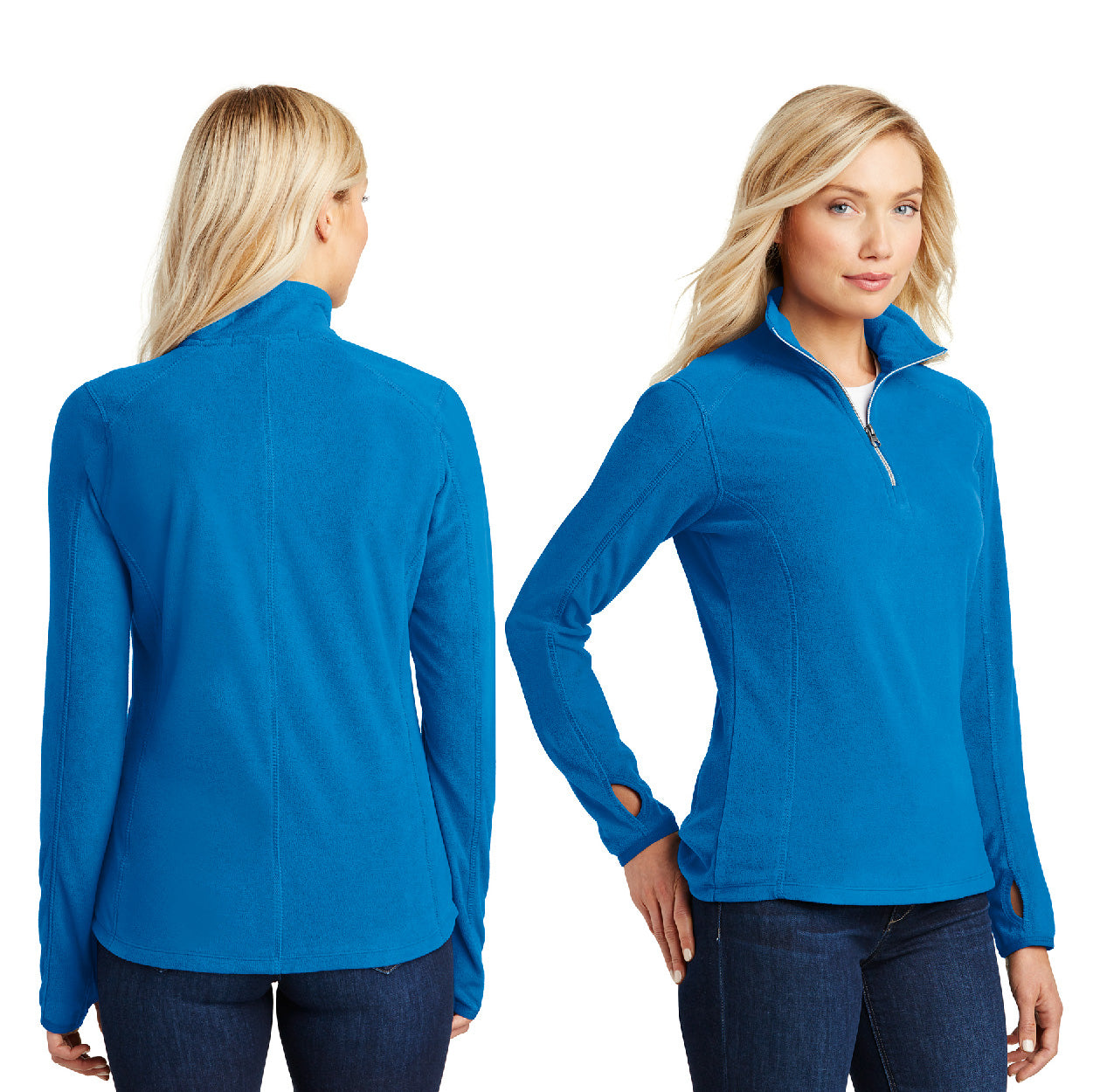 Port Authority Women's Microfleece 1/2-Zip Embroidered Pullover