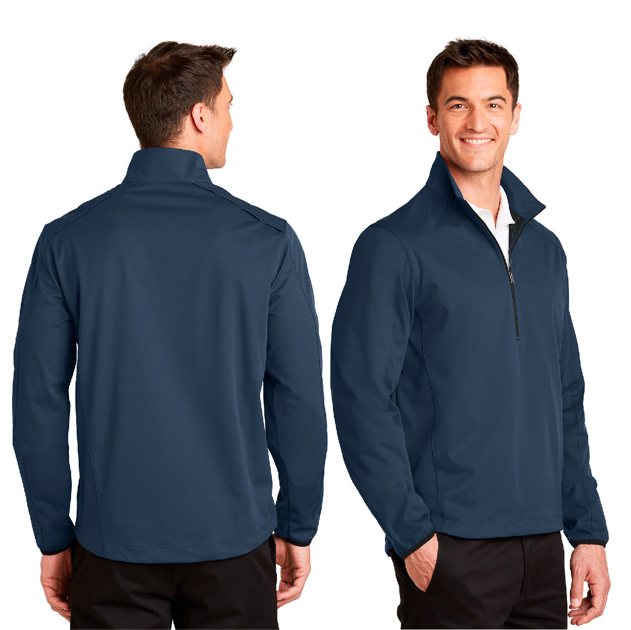 Port Authority Active 1/2-Zip Soft Shell Embroidered Jacket
