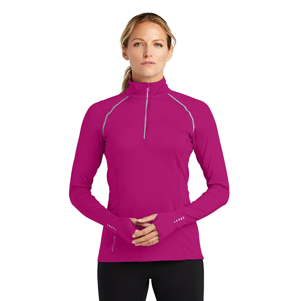 ogio-womens-nexus-1-4-zip-pullover - Flush Pink