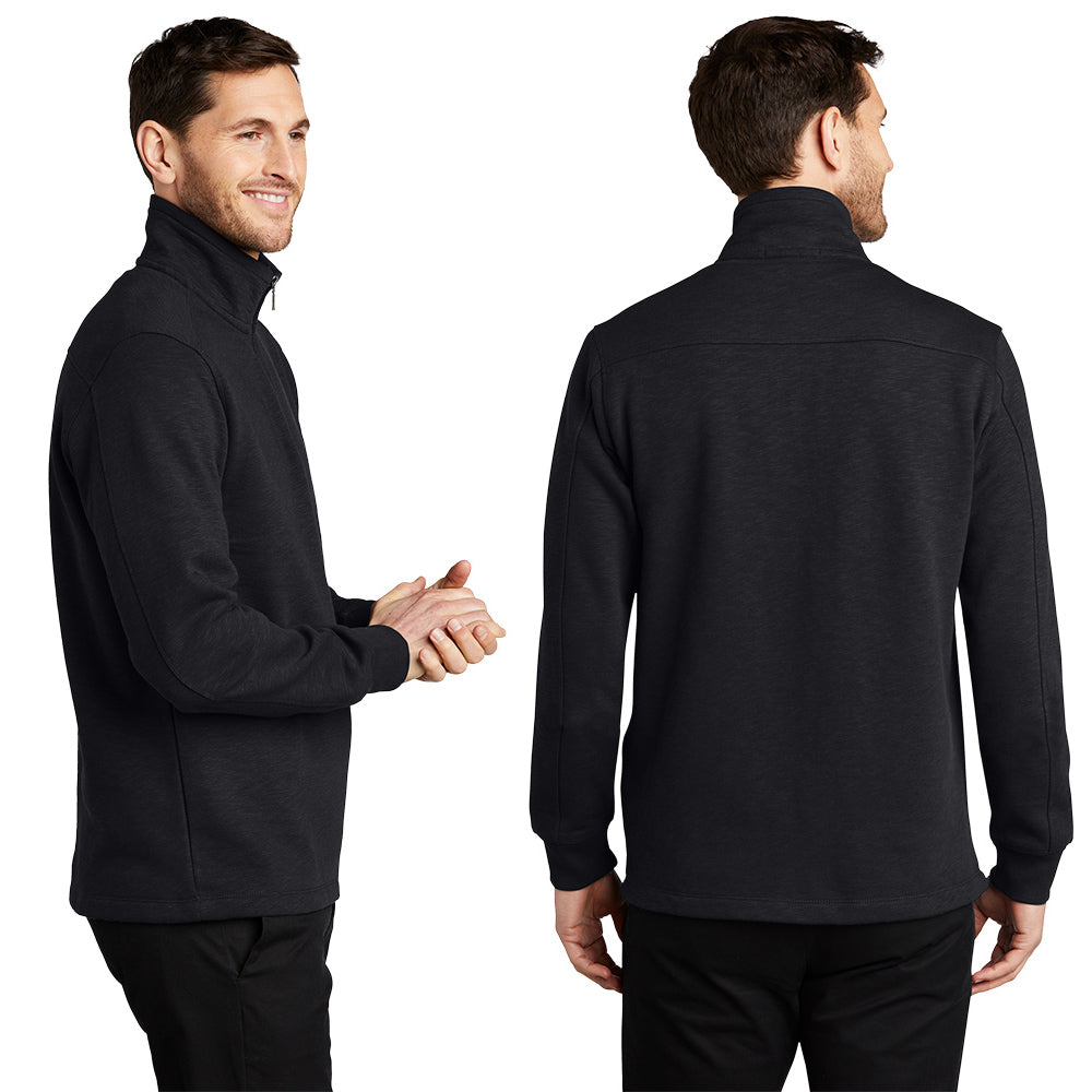 Port Authority Slub Fleece Embroidered 1/4-Zip Pullover