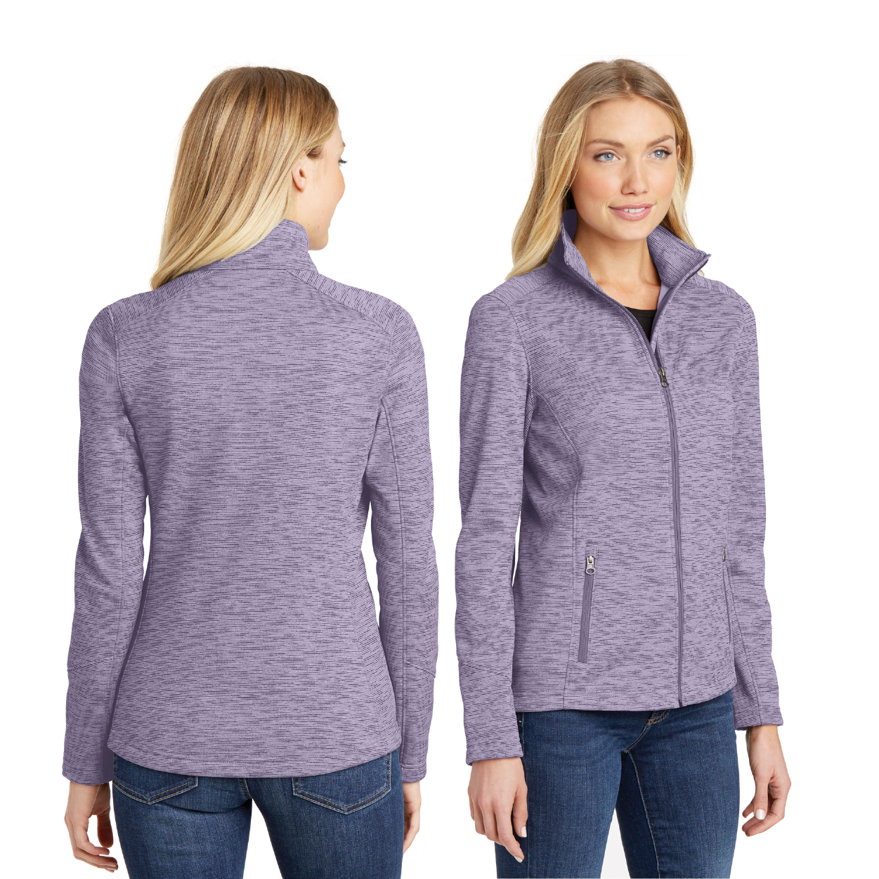 Port Authority Women's Digi Stripe Fleece Embroidered Jacket