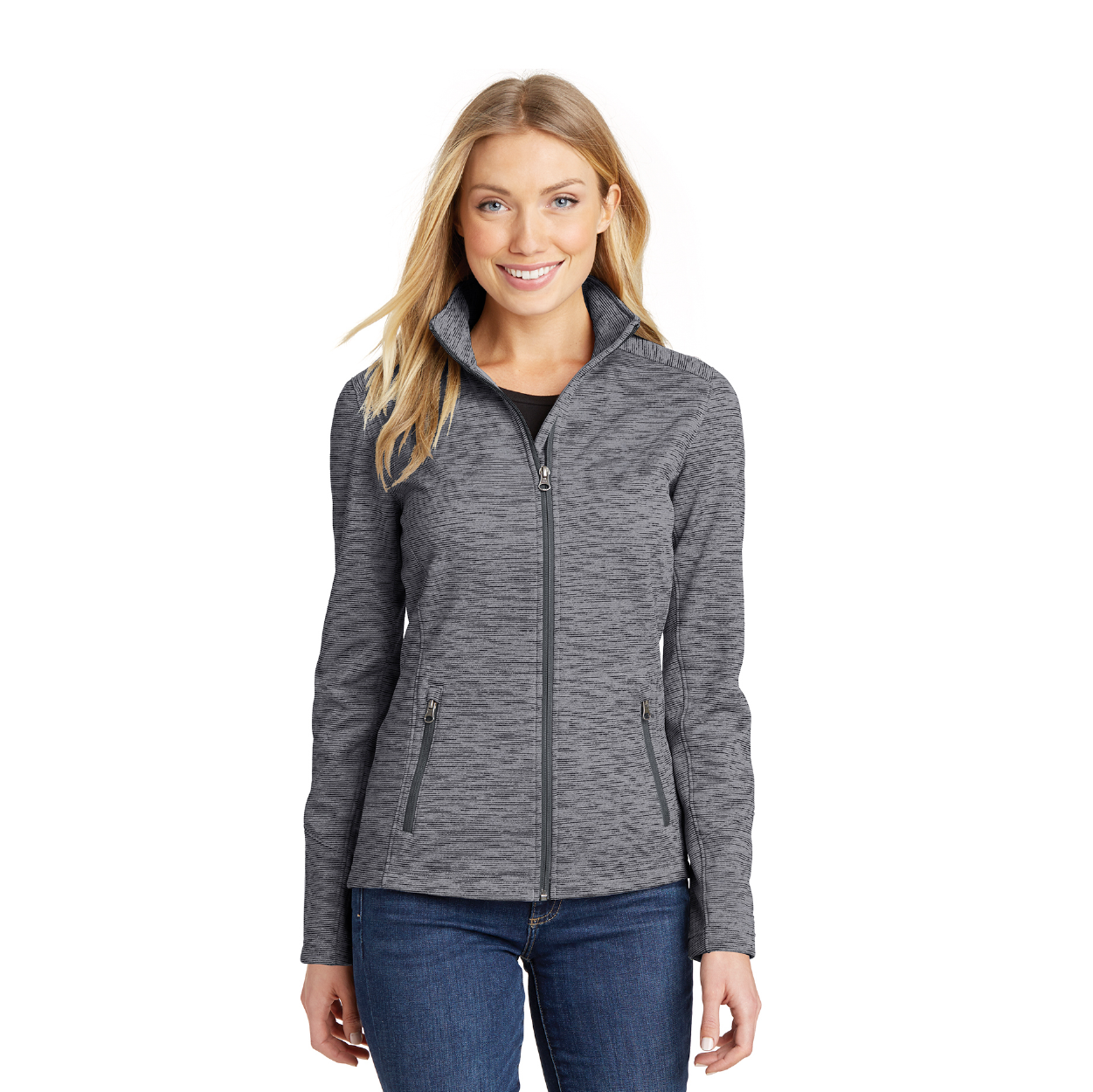 Port Authority Women's Digi Stripe Fleece Embroidered Jacket