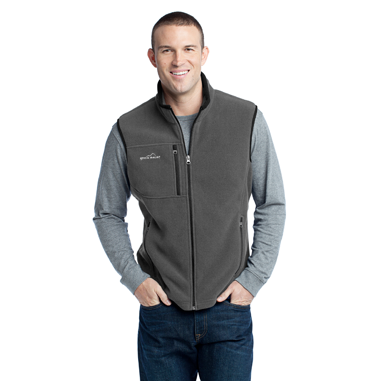 Eddie Bauer - Fleece Embroidered Vest