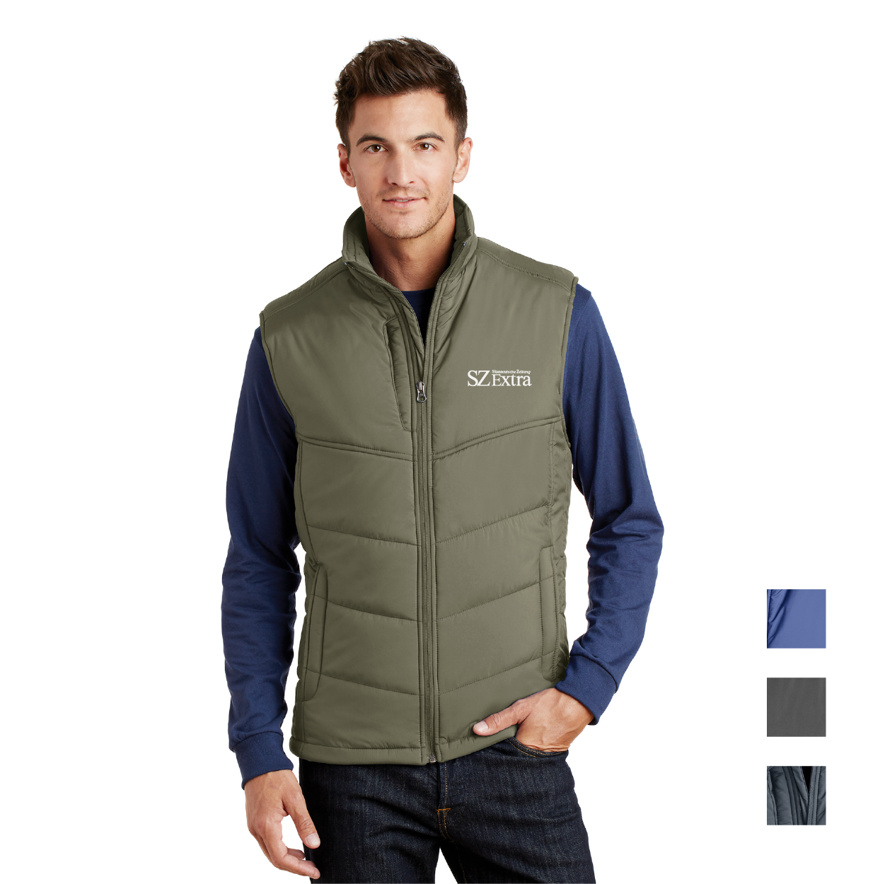 Port Authority Puffy Embroidered Vest - Black/Black