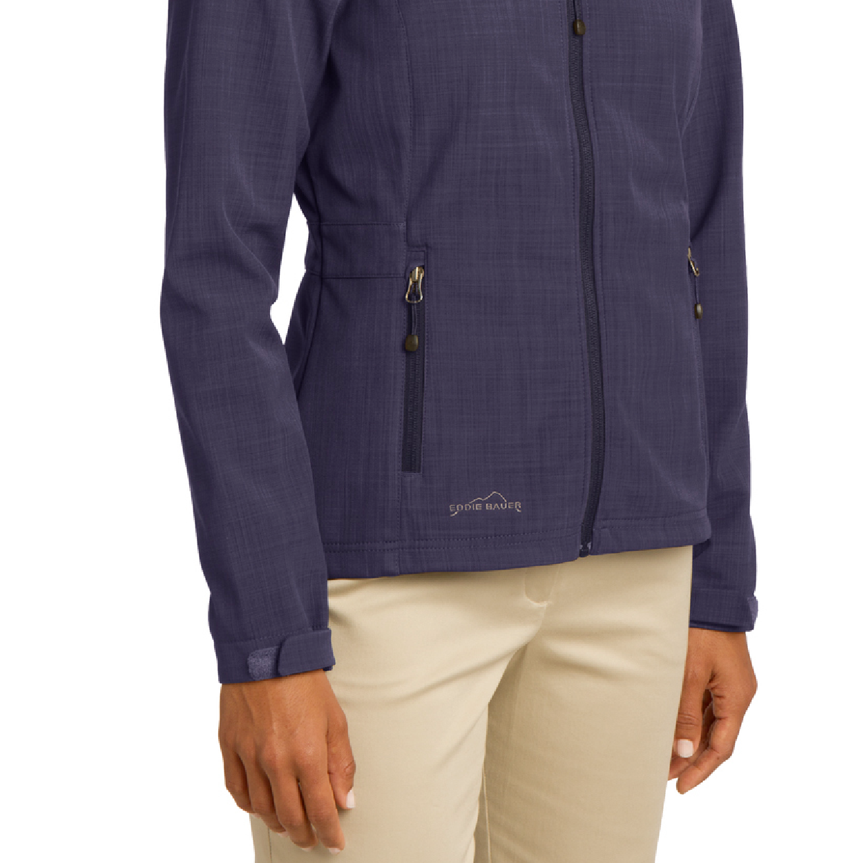 Eddie Bauer Women's Shaded Crosshatch Soft Shell Embroidered Jacket