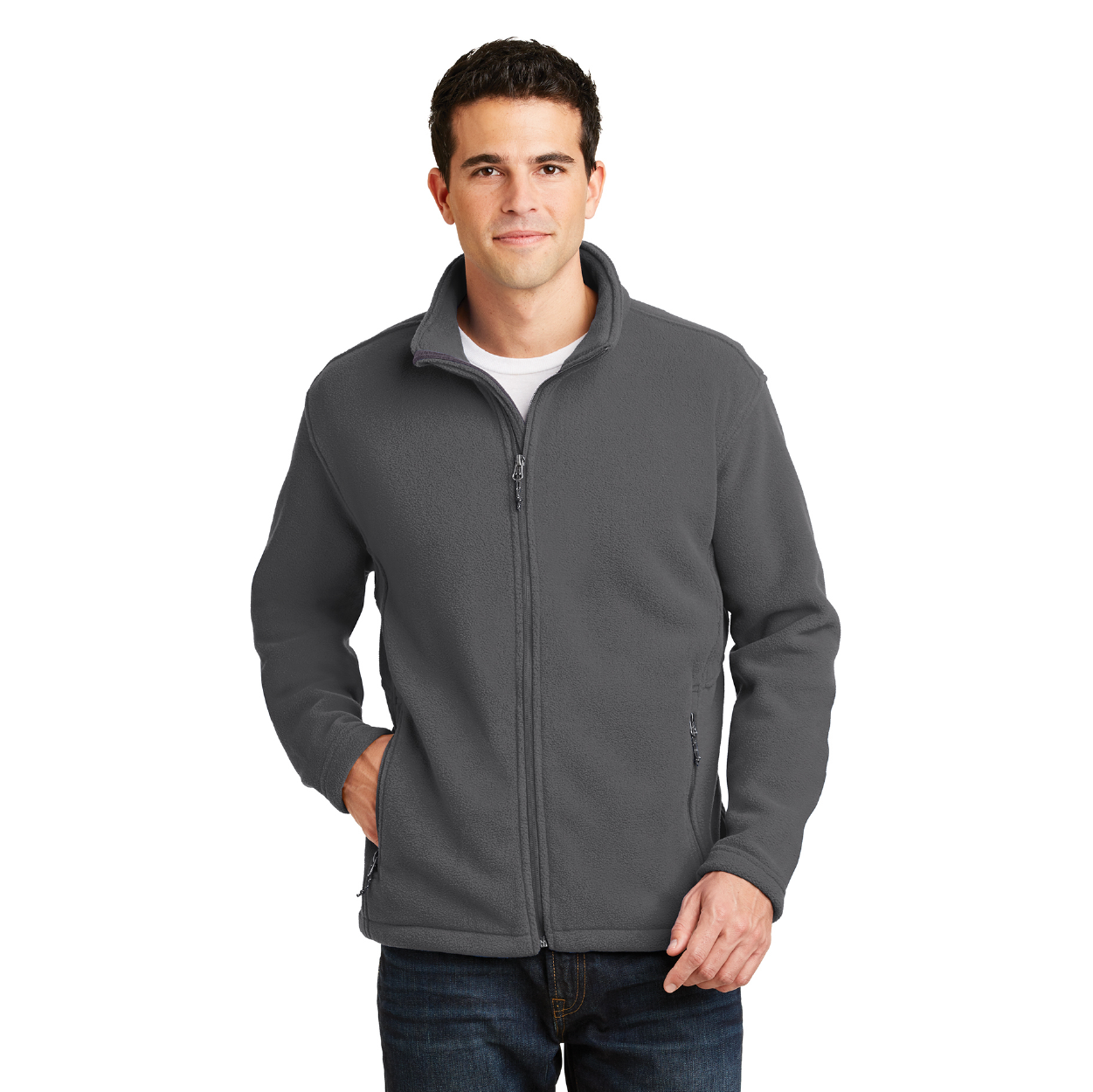 Port Authority Value Fleece Embroidered Jacket - Maroon Red (PMS 504C)