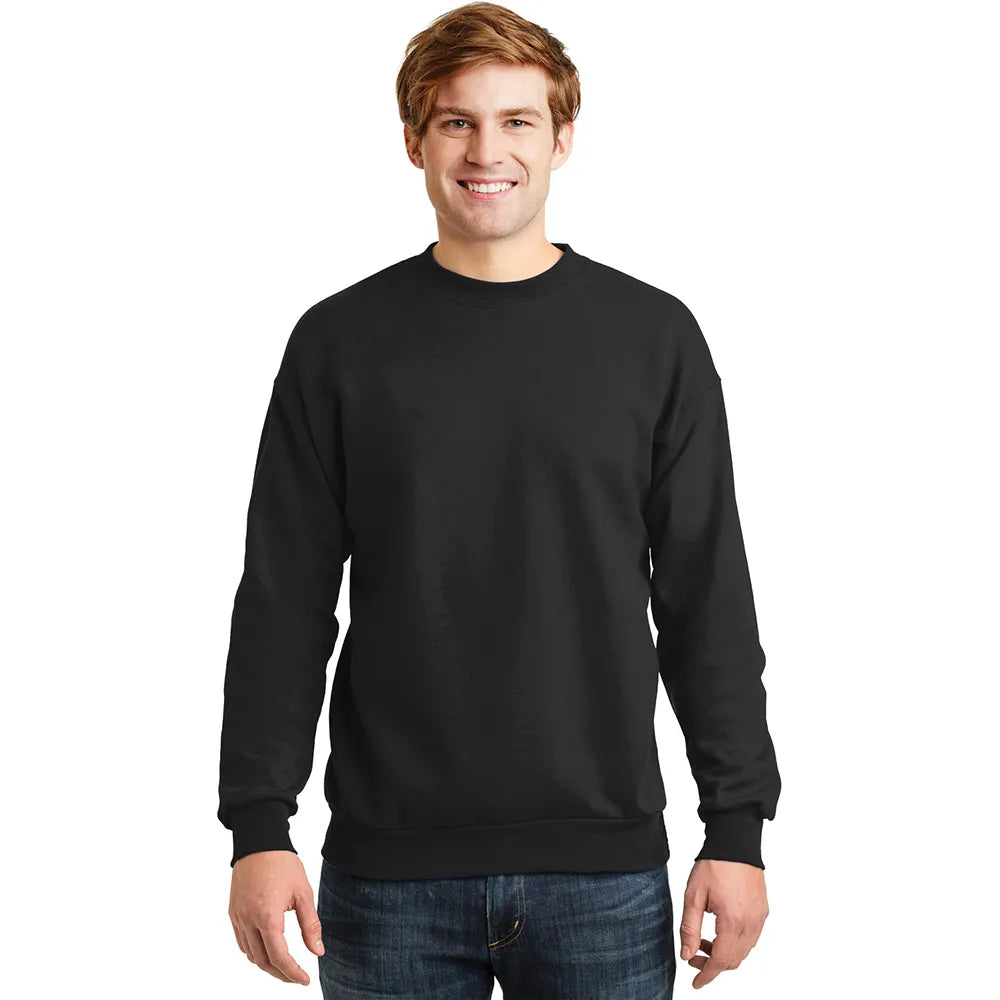 Hanes - EcoSmart Crewneck Sweatshirt Decorated - Black (PMS BLACK 6C)