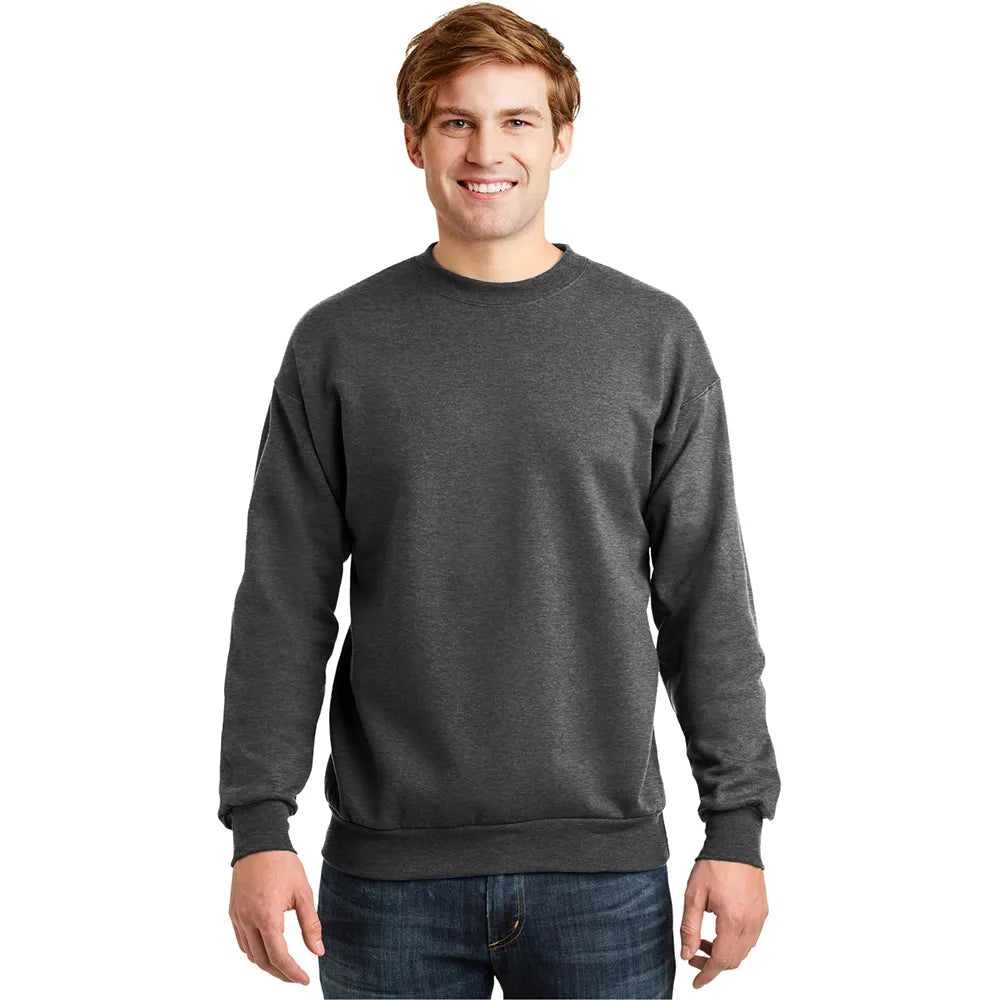 Hanes - EcoSmart Crewneck Sweatshirt Decorated - Charcoal Grey Heather