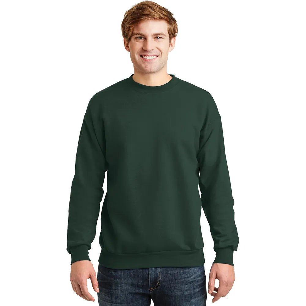 Hanes - EcoSmart Crewneck Sweatshirt Decorated - Deep Forest Green (PMS 5535C)