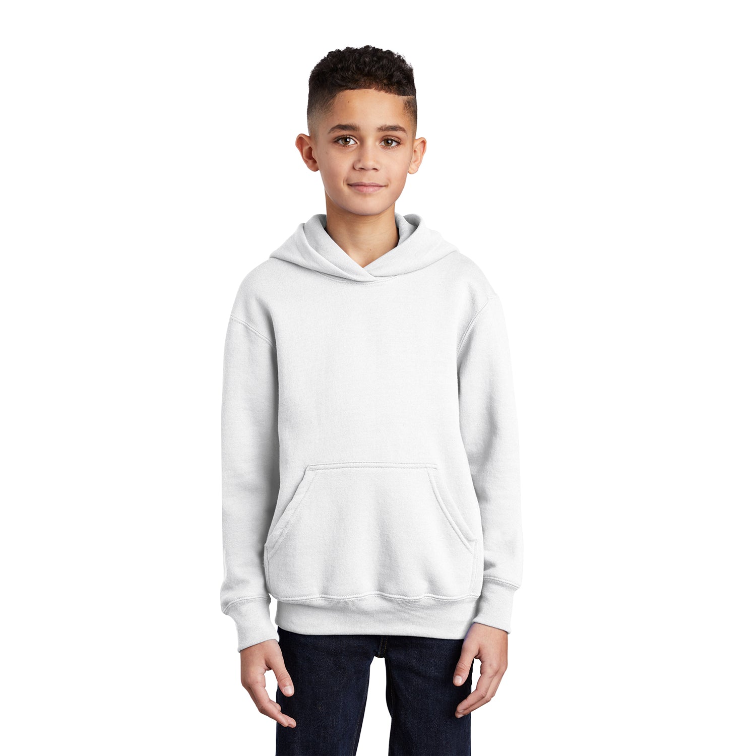 Port & Company Youth Core Fleece Pullover Hooded Sweatshirt Decorated