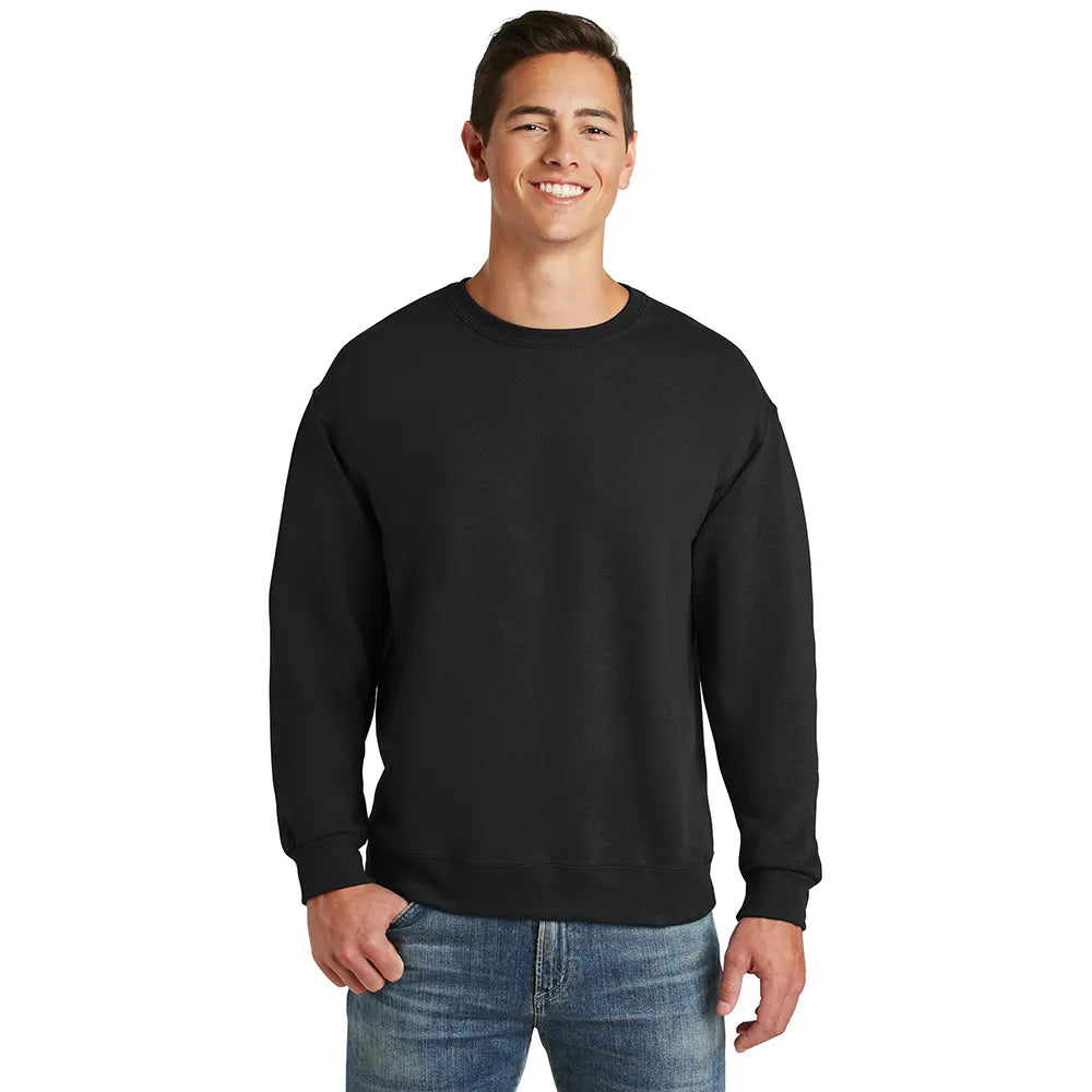JERZEES SUPER SWEATS NuBlend Crewneck Sweatshirt Decorated - Black